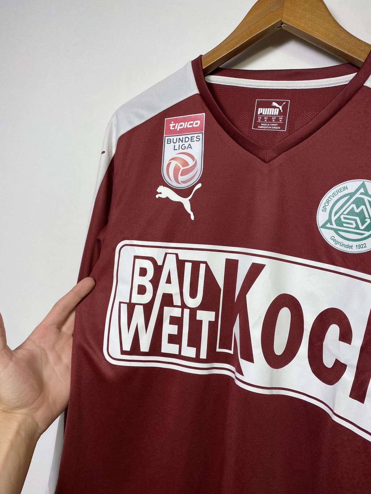 Puma Sv Mattersburg 2018 Michael Lercher Match Worn Jersey Size US M / EU 48-50 / 2 - 7 Thumbnail