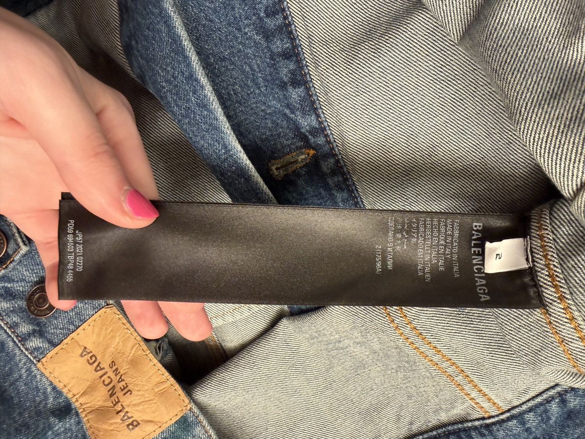 Balenciaga Balenciaga graffiti/doodle distressed denim jacket Size US M / EU 48-50 / 2 - 6 Thumbnail