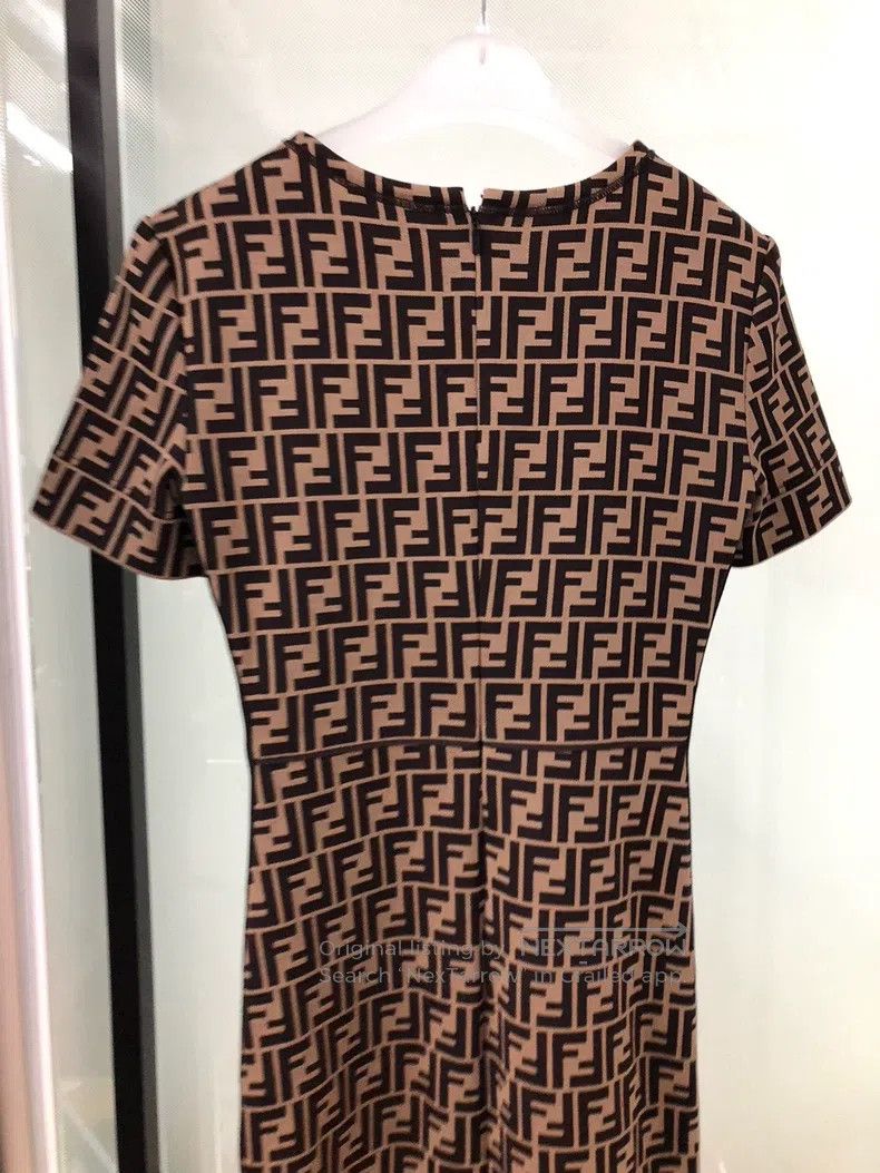 Fendi Fendi All-Print Dress Size XS / US 0-2 / IT 36-38 - 6 Thumbnail