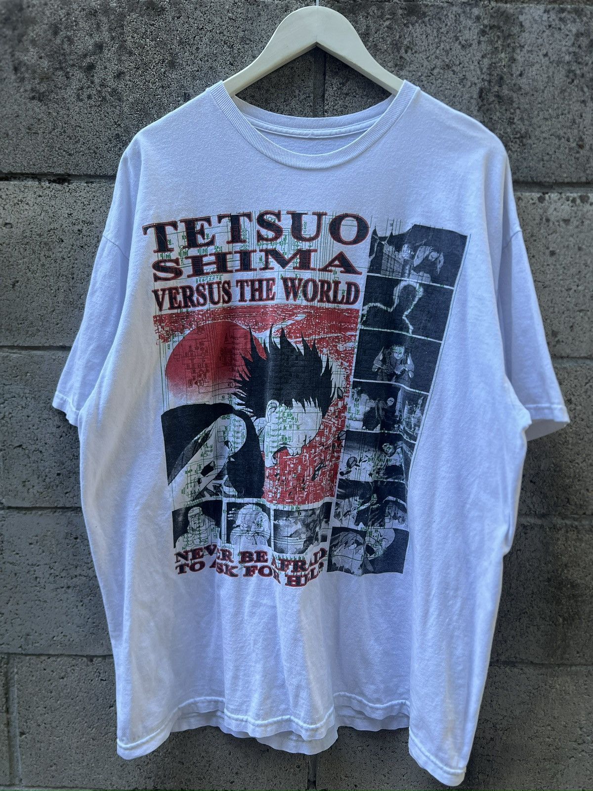 Vintage RARE Akira FindSleep Tetsuo Shima vs the World" Tee Size US XL / EU 56 / 4 - 1 Thumbnail