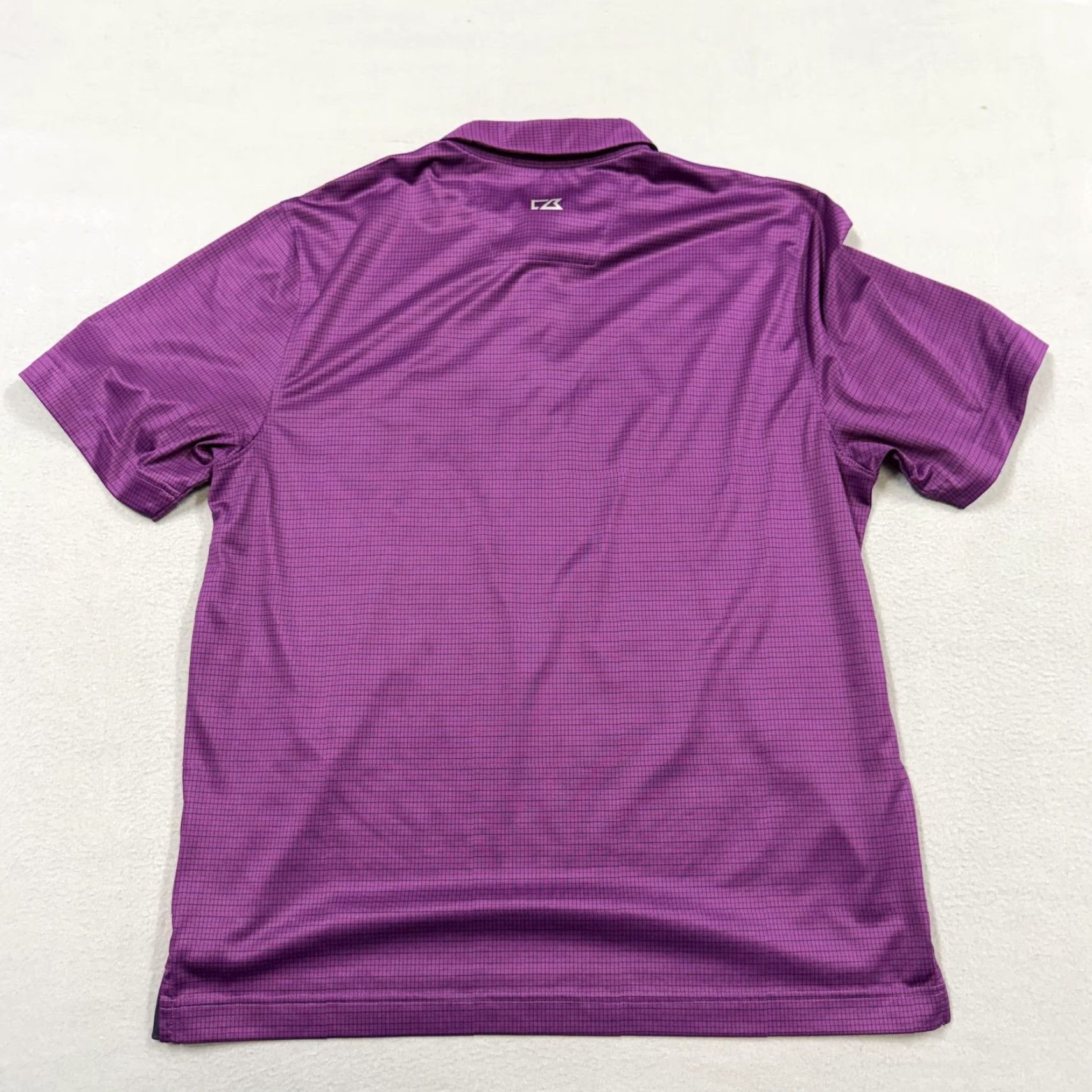 Cutter & Buck Cutter & Buck Polo Shirt Mens L Purple Check CB DryTec Golf Polo Shirt Men L Purple Check 90s? Size US L / EU 52-54 / 3 - 4 Thumbnail