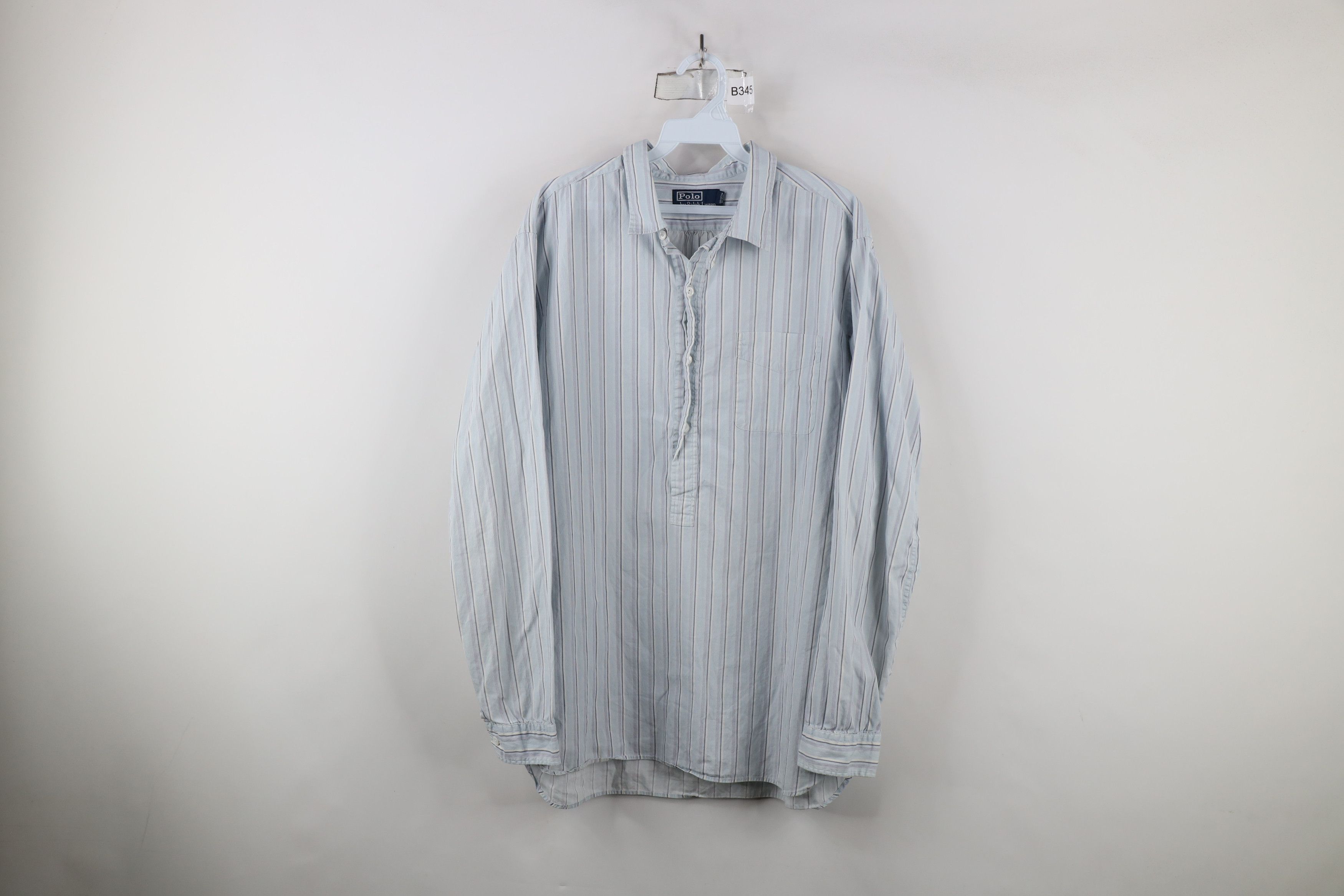 Ralph Lauren × Vintage Vintage 90s Ralph Lauren Collar Button Down Polo Shirt Size US L / EU 52-54 / 3 - 1 Thumbnail