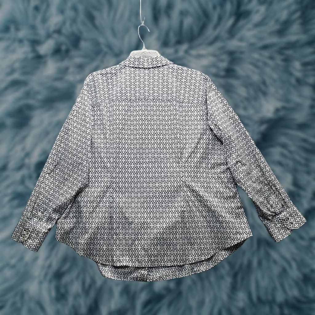 Talbots Talbots Shirt Womens 20W Multicolor Geometric Non-Iron Long Sleeve Collared Button Up Women Size 20W Size 3XL / US 20-22 - 1 Thumbnail