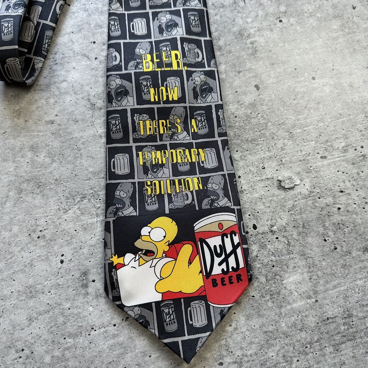 Other Vintage Homer Simpson Beer Duff Tie Movie 2000 Size ONE SIZE - 3 Thumbnail
