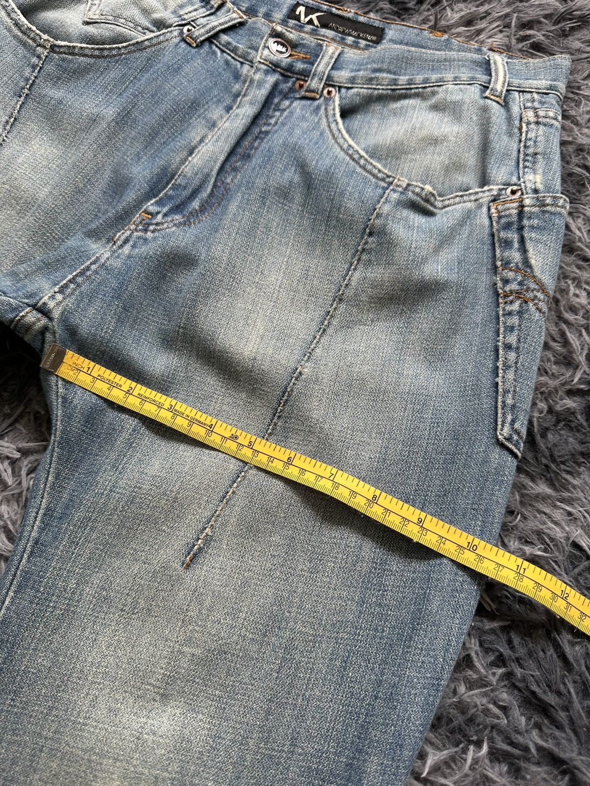 Andrew Mackenzie 00's archive Andrew Mackenzie hybrid distressed denim Size US 31 - 15 Thumbnail