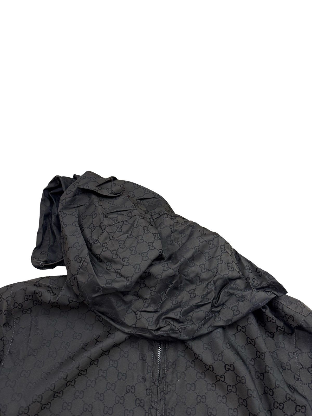 Gucci 🔥Vintage Gucci Web Accent Monogram Bomber Jacket/Windrunner Size US S / EU 44-46 / 1 - 9 Thumbnail