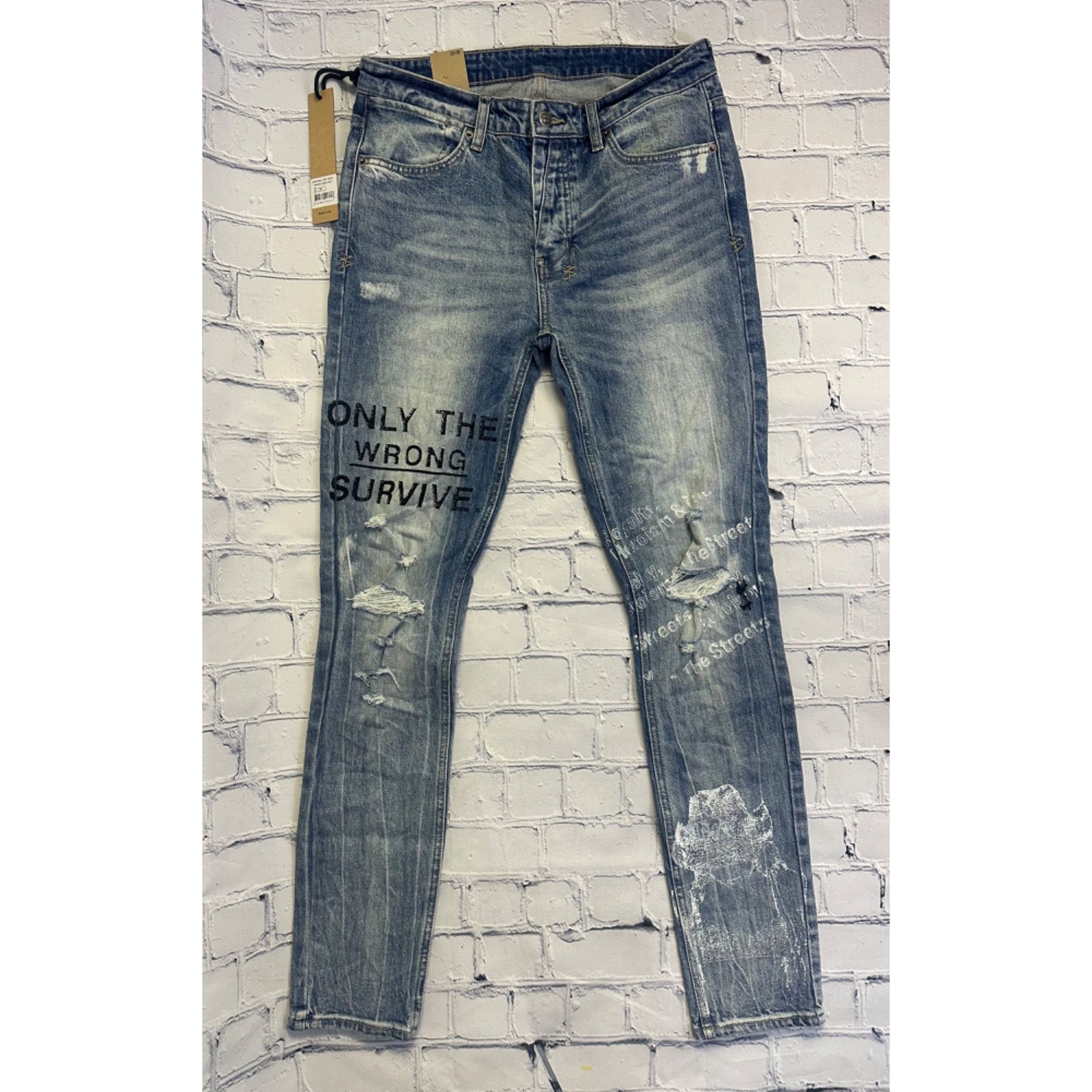 Ksubi Van Winkle Survive Vertigo Skinny Denim Jeans Denim