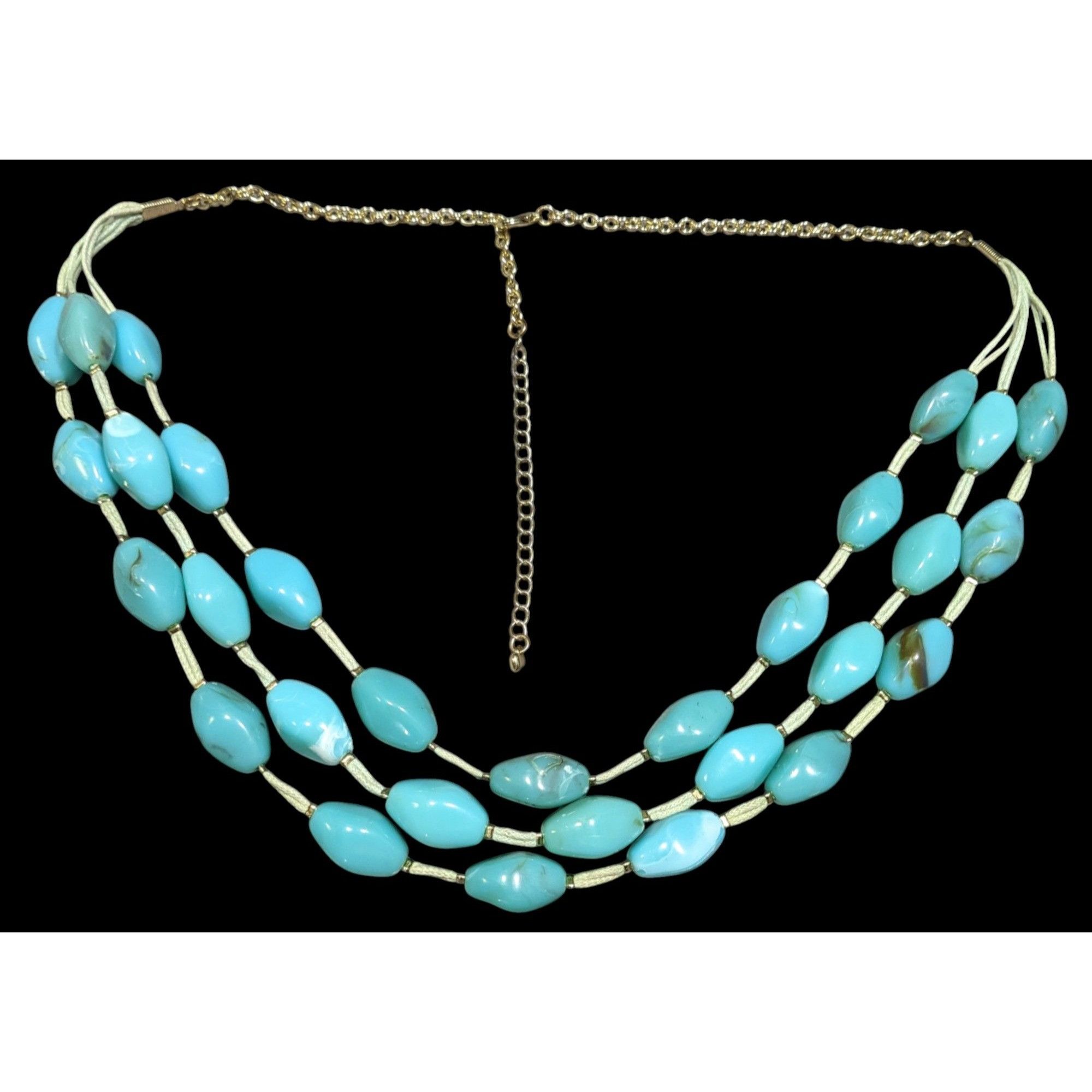 Other Bohemian Faux Turquoise Beaded Layered Necklace Size ONE SIZE - 1 Thumbnail