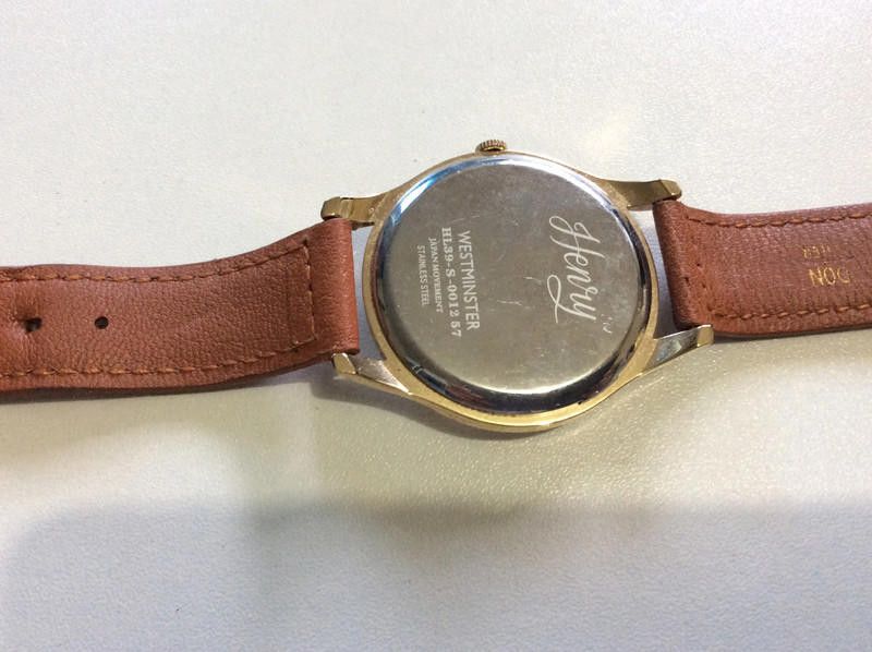 Other Henry men's gold dial brown leather strap watch Size ONE SIZE - 7 Thumbnail