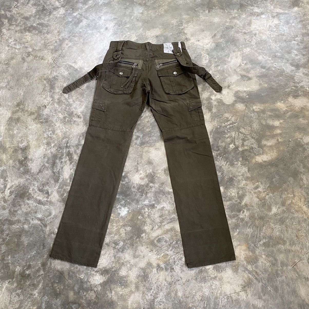 PPFM 2000s PPFM Cargo Punk Style Bondage Multipocket Pants Size US 30 / EU 46 - 9 Thumbnail