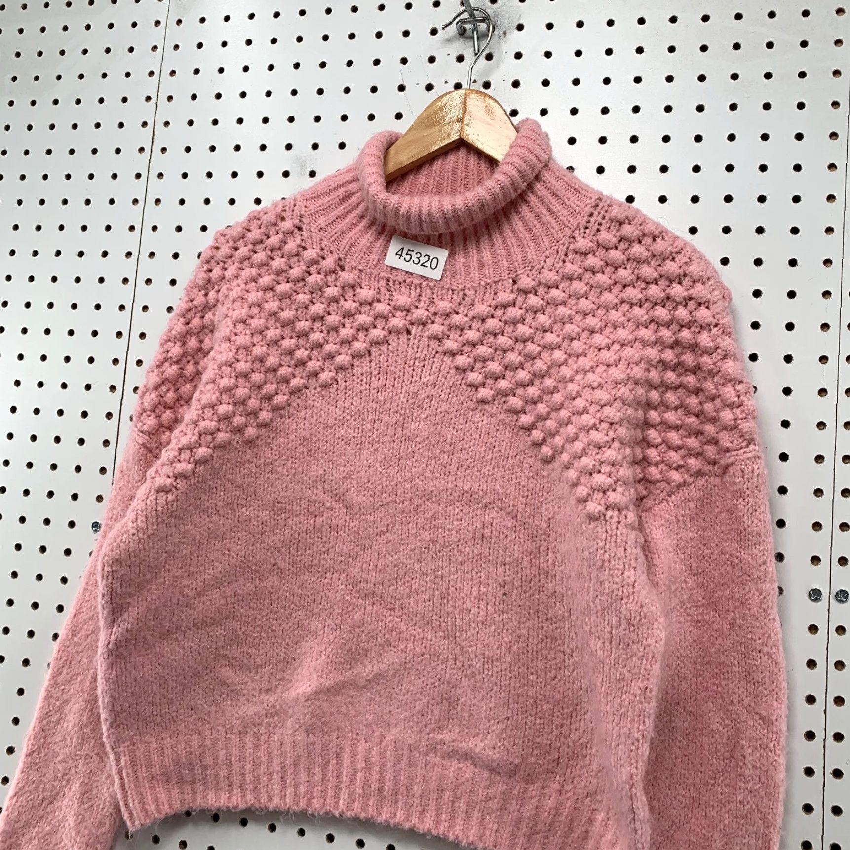 Free People Free People Sweater Womens XS Bradley Textured Turtleneck Pink Warm Cozy Soft Shirt? Size XS / US 0-2 / IT 36-38 - 3 Thumbnail