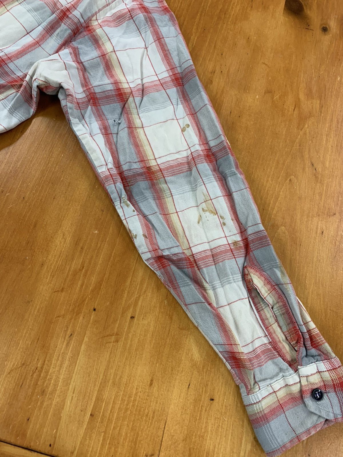 Vintage Vintage 1970s Arrow Check Plaid Shirt Size US XL / EU 56 / 4 - 1 Thumbnail