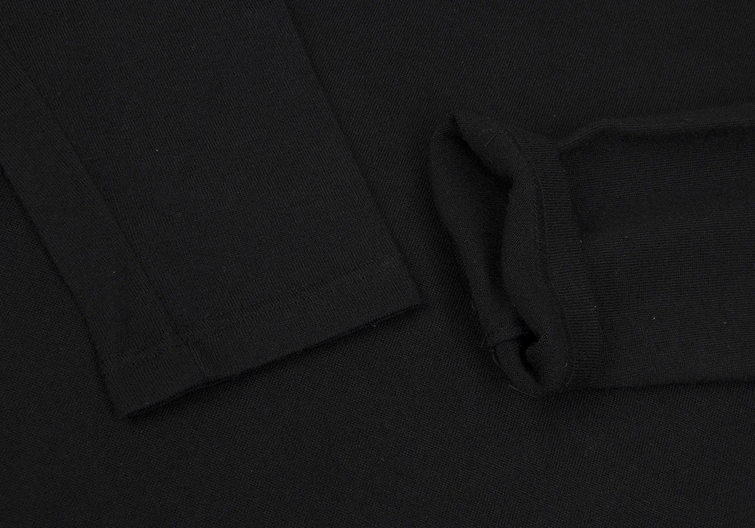 Jean Paul Gaultier Wool Shoulder Tape Patch Knit Sweater in Black Size 3 Size US L / EU 52-54 / 3 - 5 Thumbnail