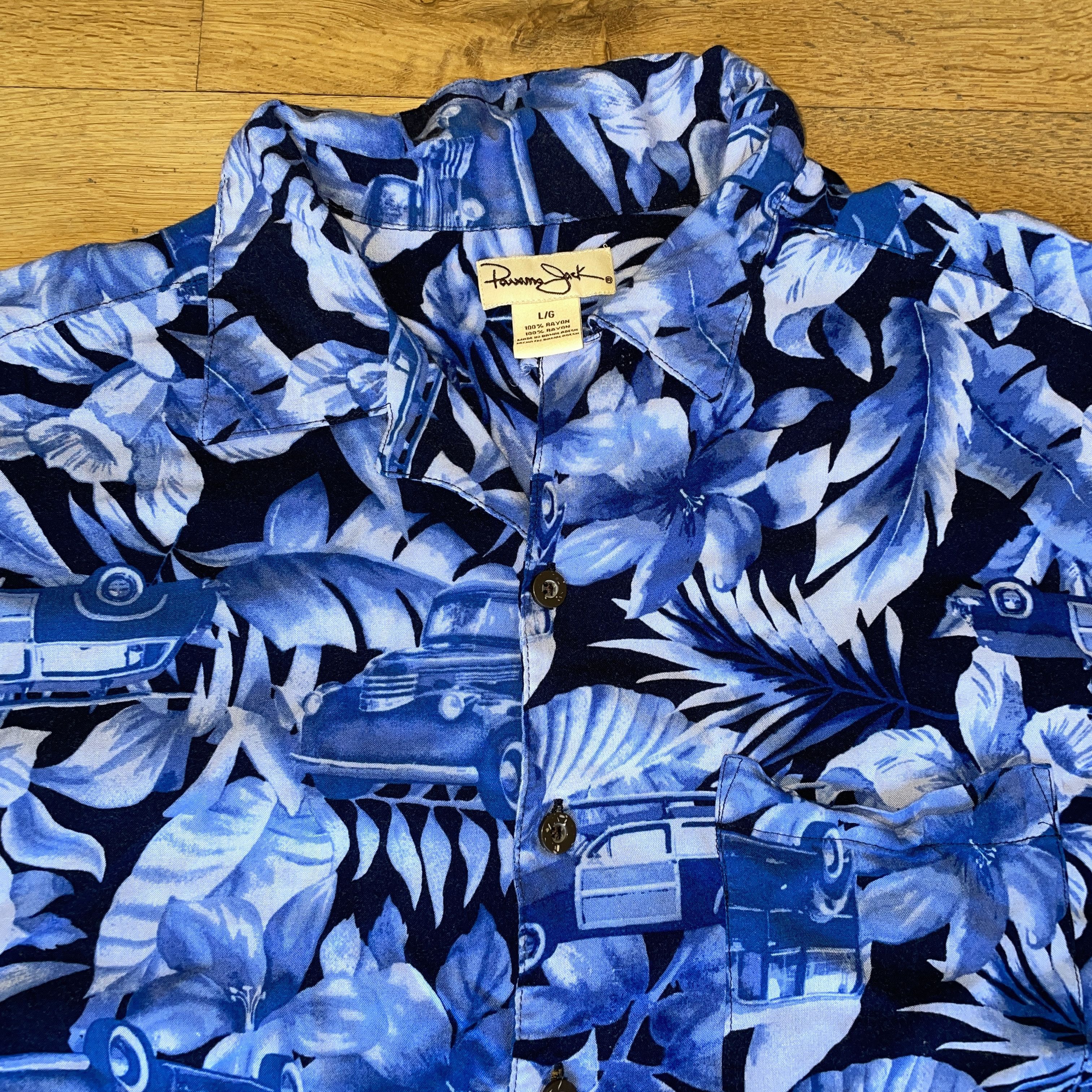 Panama Jack Panama Jack Men's Hawaiian Vacation Shirt Size L - New Size US L / EU 52-54 / 3 - 3 Thumbnail