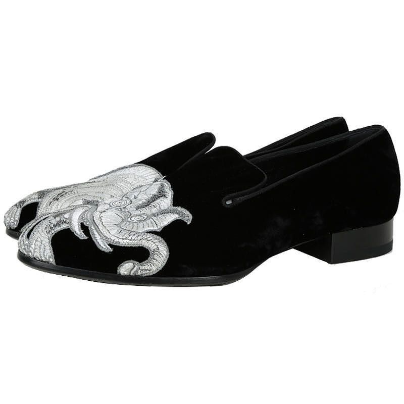 Louis Vuitton Louis Vuitton Embroidered Flat Shoes with Elephant Design - Size US 13 / EU 46 - 2 Thumbnail