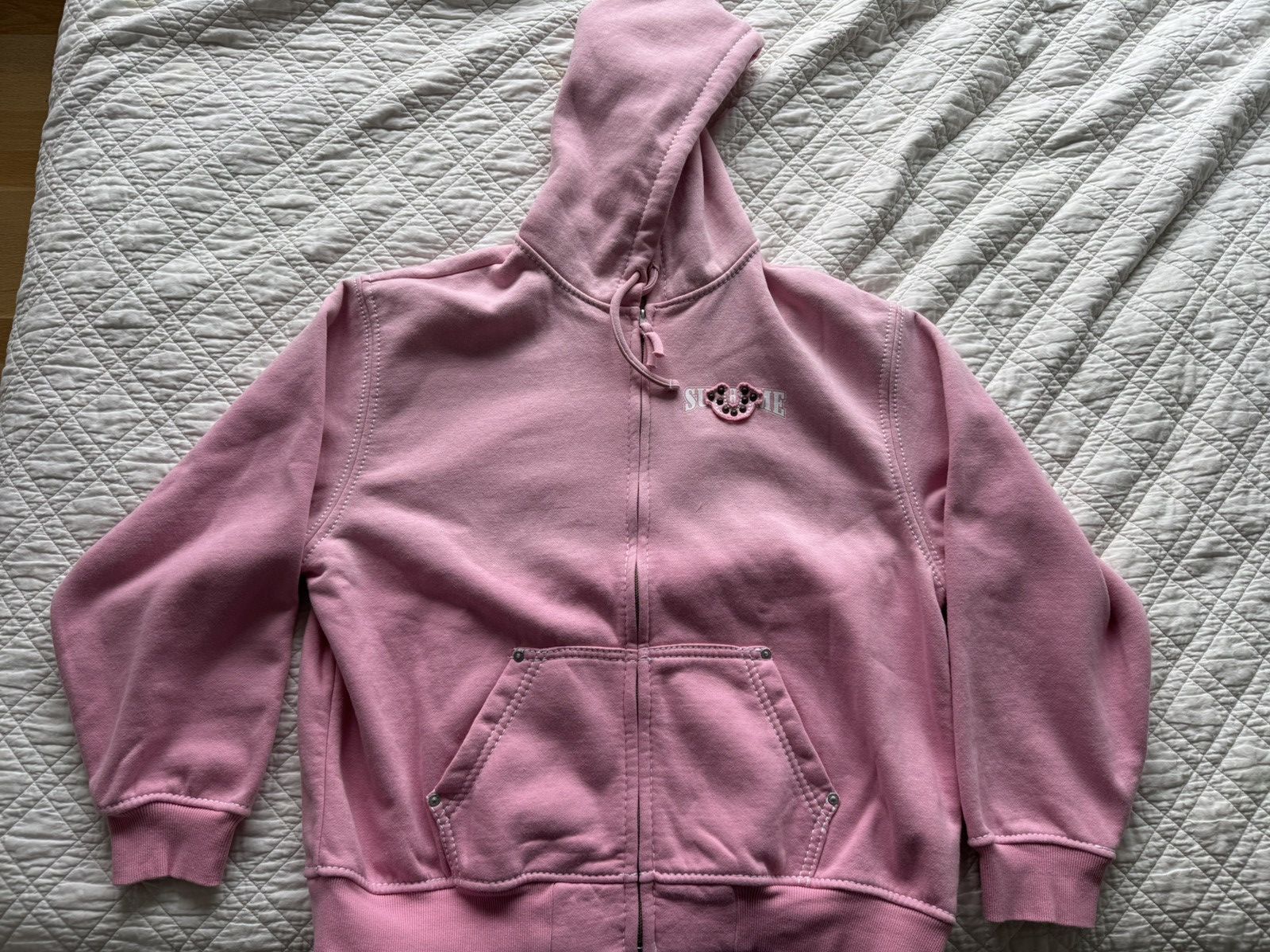 Supreme × True Religion Supreme True Religion Zip Up Hooded Sweatshirt Pink Size US L / EU 52-54 / 3 - 3 Thumbnail