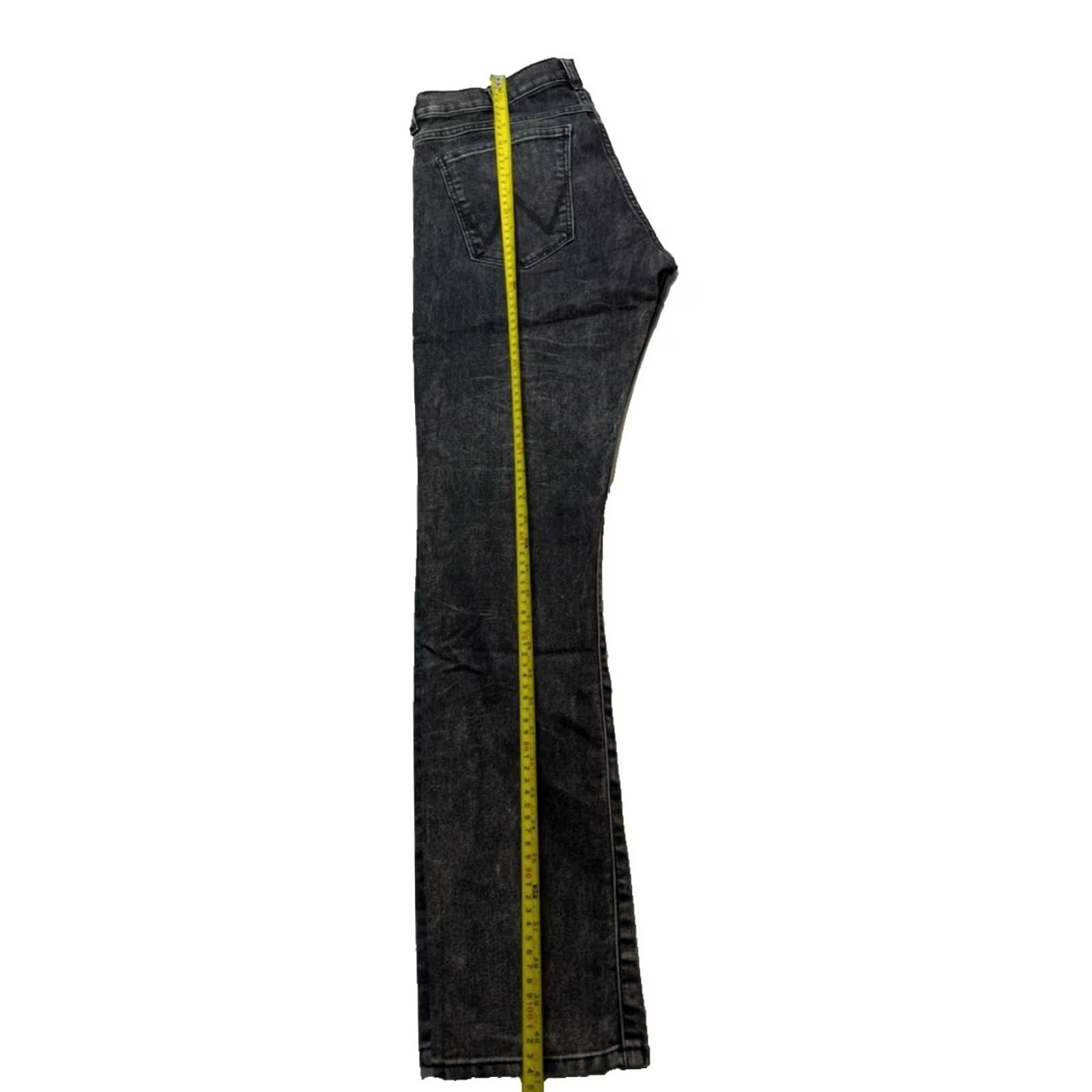 Wrangler Mens Wrangler Larston Regular Jeans 32 in Black Cotton Denim 5-Pocket Slim Fit 32 in Inseam Wrangler 1947 Mens Jeans Size US 32 / EU 48 - 6 Thumbnail