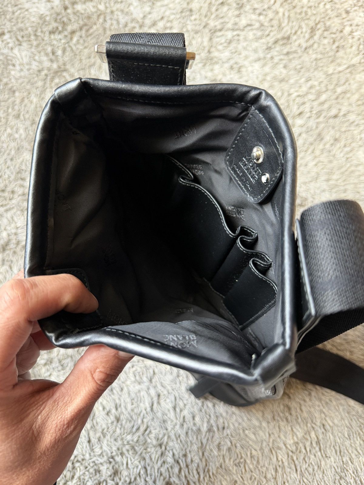 Montblanc Montblanc Meisterstuck Star Leather Nylon Shoulder Bag Size ONE SIZE - 10 Thumbnail