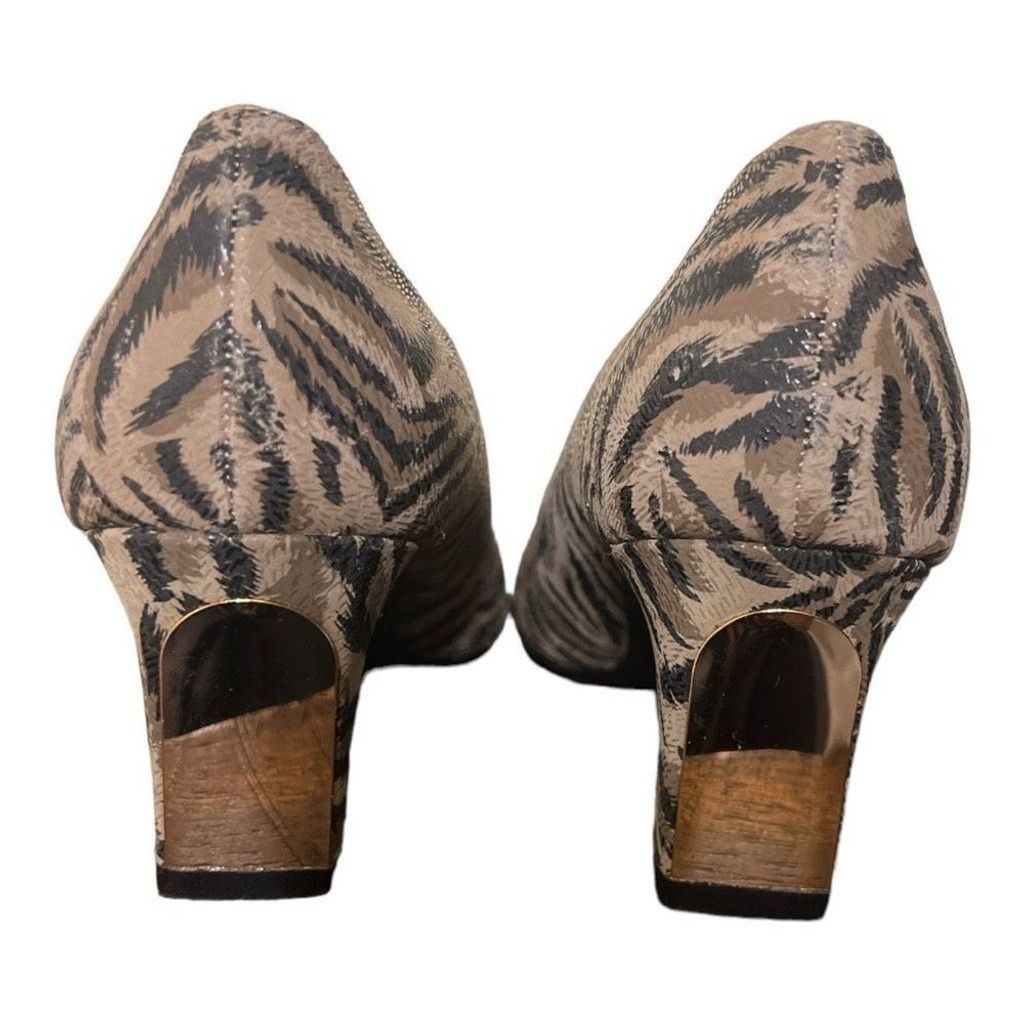 Other Amanda Smith Shoes Wedge Heels Gold Toes & Heels Sz 8 Size US 8 / IT 38 - 4 Thumbnail