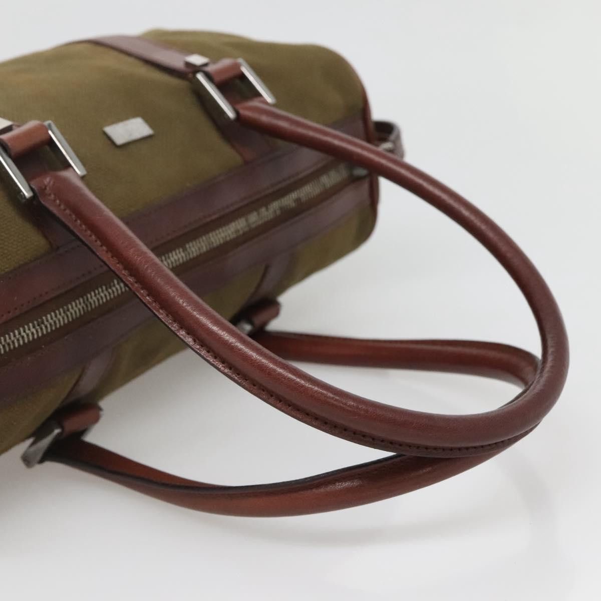 Gucci GUCCI Hand Bag Canvas Leather Khaki Brown Size ONE SIZE - 7 Thumbnail