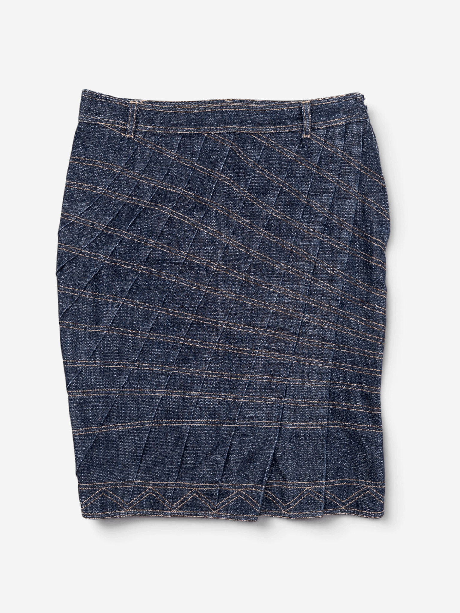 Gucci × Tom Ford Gucci by Tom Ford FW2002 Leather Lace-up Skirt