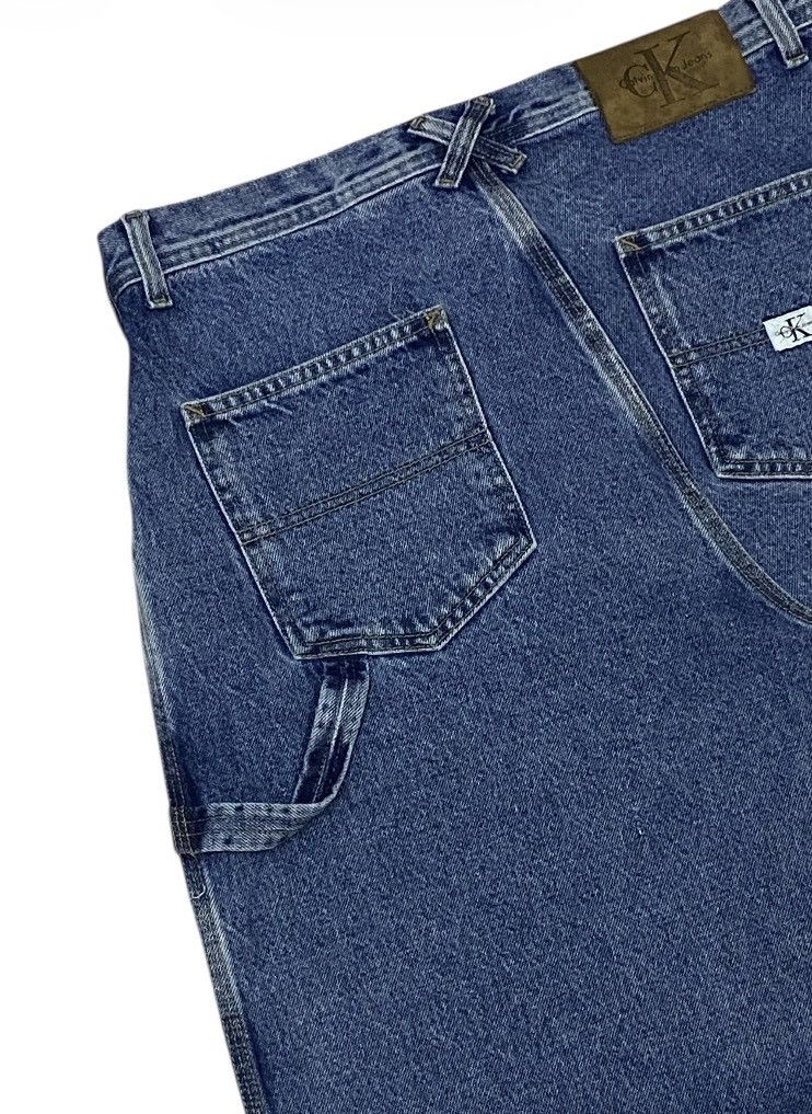 Calvin Klein Vintage 90s Calvin Klein Carpenter Denim Pants Size US 32 / EU 48 - 8 Thumbnail