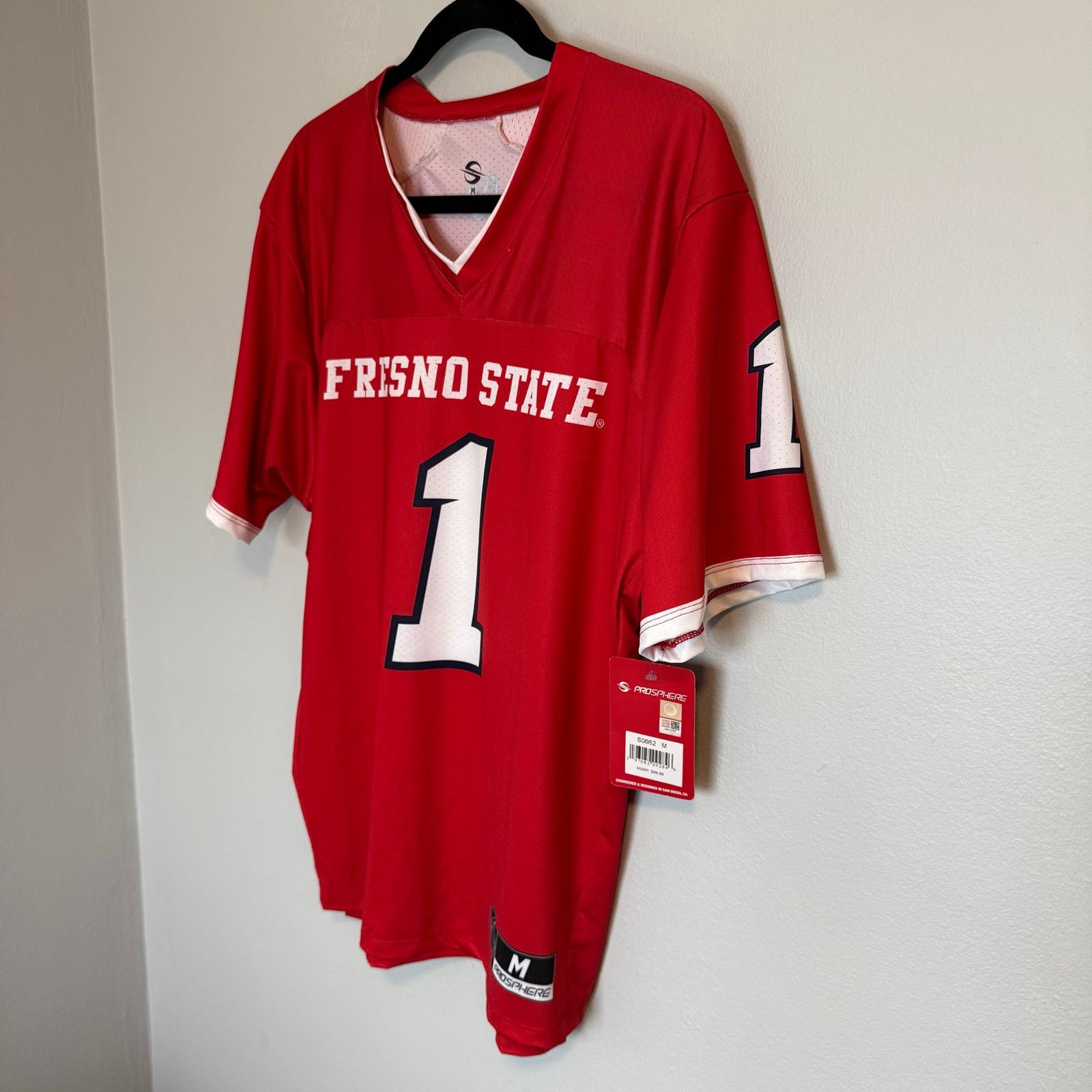 NCAA Fresno State Bulldogs NCAA Prosphere Jersey Men’s Size M NWT Size US M / EU 48-50 / 2 - 6 Thumbnail