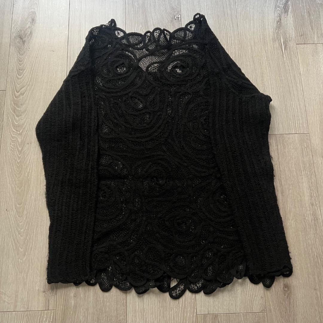Issey Miyake I.S. Issey Miyake 80s Vintage Floral Lace Vest & Skirt Set Size M / US 6-8 / IT 42-44 - 3 Thumbnail
