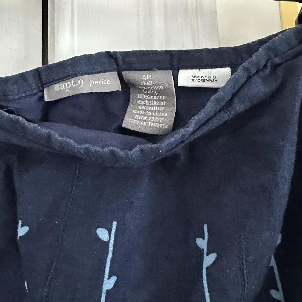 Apt. 9 Apt. 9 Women's Blue and Navy Skirt Size 27" / US 4 / IT 40 - 4 Thumbnail