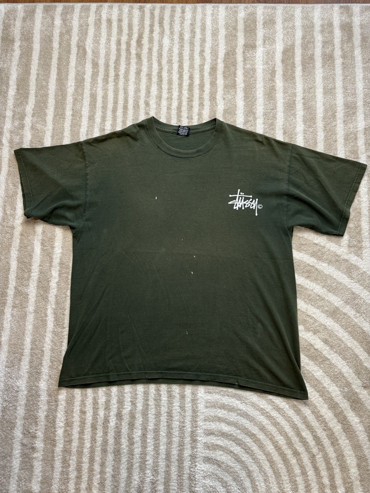 Stussy × Vintage 90s Stussy Logo Tee Size US XL / EU 56 / 4 - 2 Thumbnail