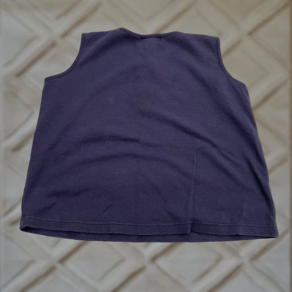 Vintage Jennifer Moore Tank Top Womens Medium Blue Sleeveless 100% Cotton Basic Shirt Sleeveless Regular Mens? Size M / US 6-8 / IT 42-44 - 1 Thumbnail