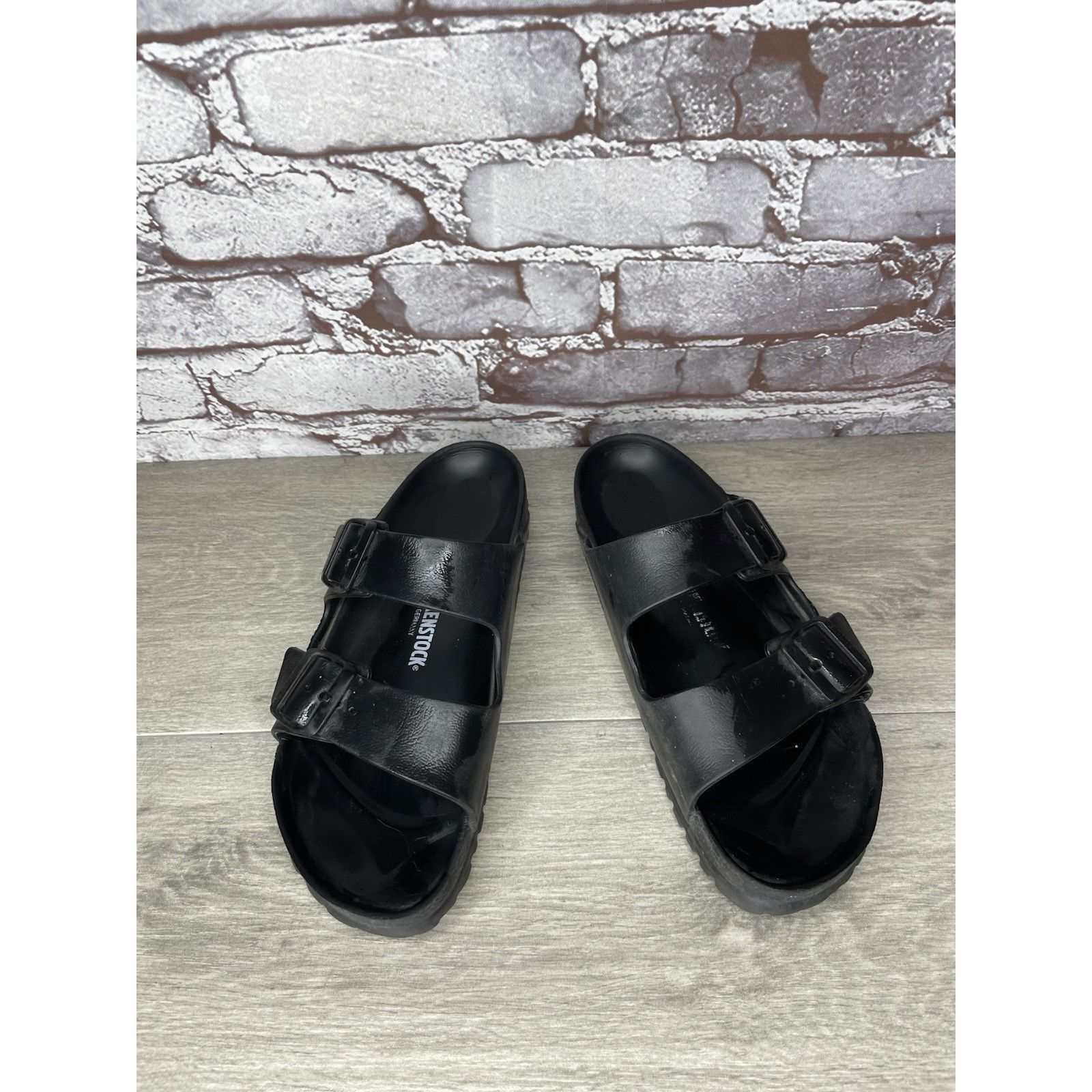 Birkenstock Birkenstock Arizona Essentials EVA Black Foam Slides Sandals Size US 7.5 / IT 37.5 - 14 Thumbnail
