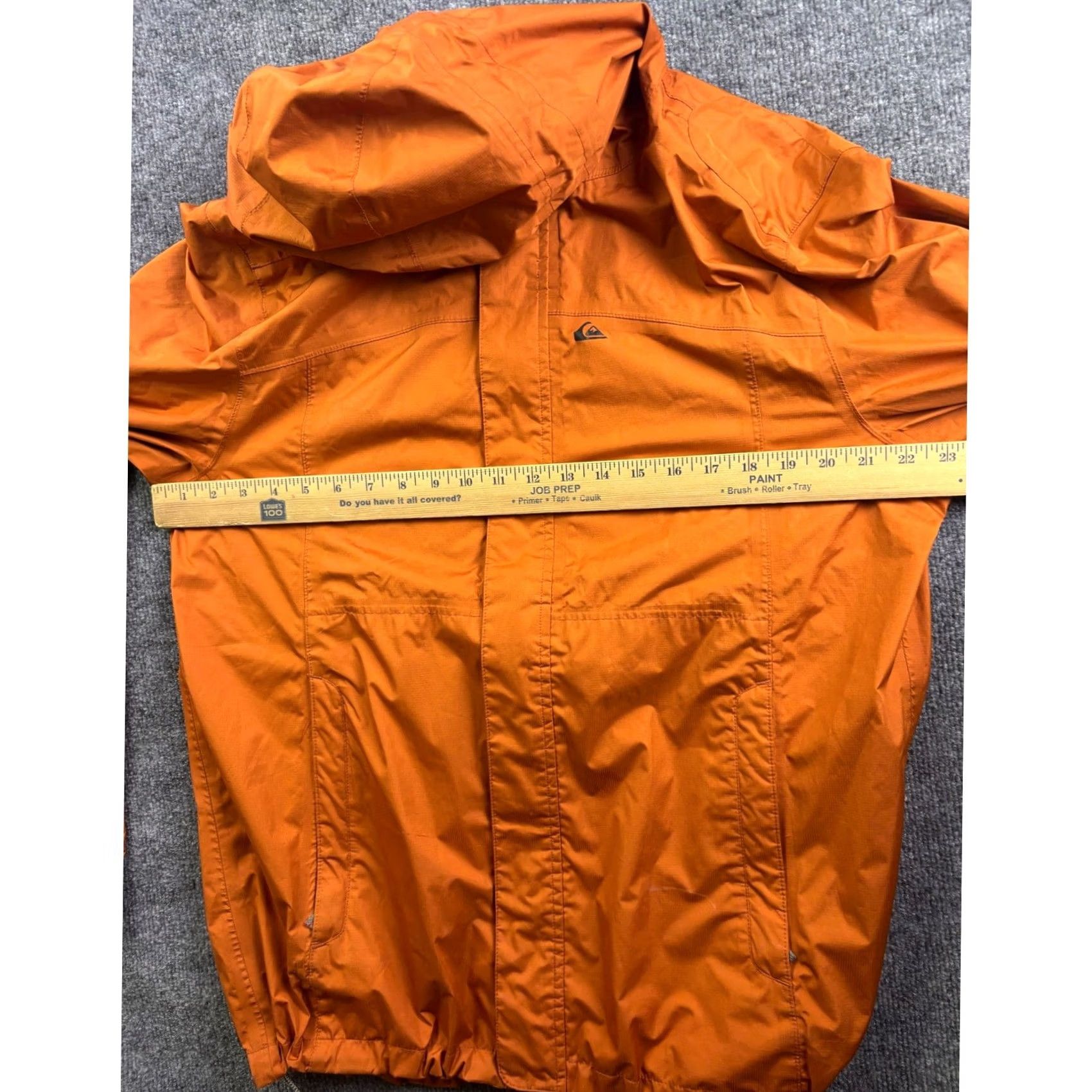 Quiksilver Quiksilver Mountain Division Jacket Mens L Orange Windbreaker Hooded Zip Polyester Ripstop Size US L / EU 52-54 / 3 - 6 Thumbnail