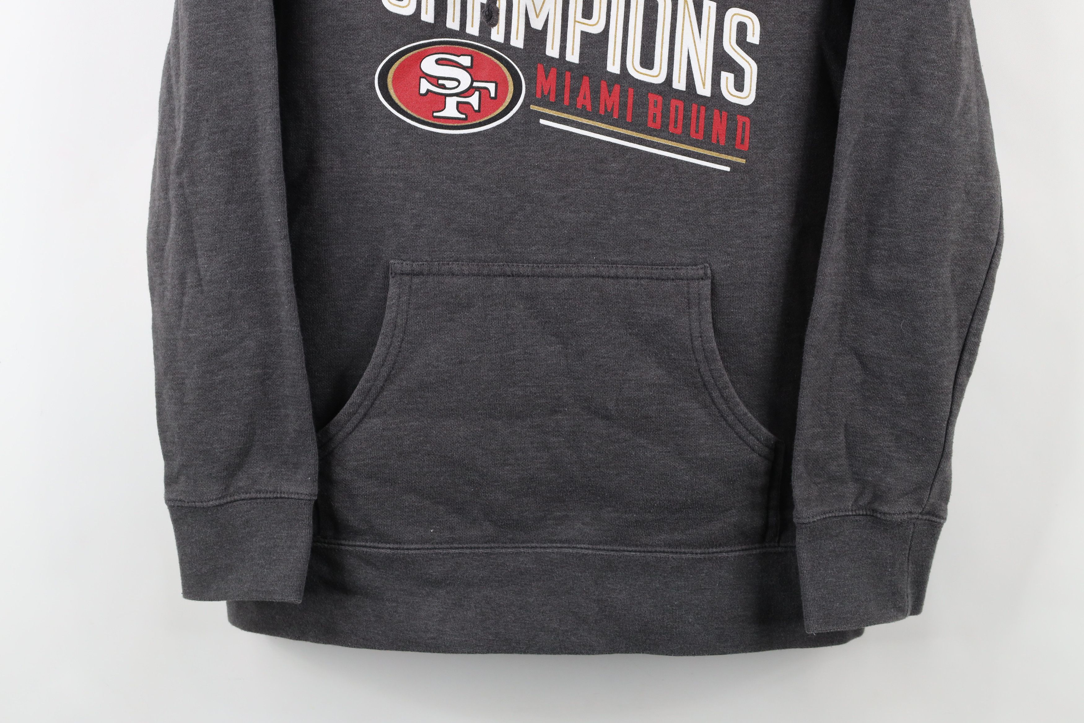 Vintage Fanatics Champions San Francisco 49ers Football Hoodie Gray Size M / US 6-8 / IT 42-44 - 3 Thumbnail