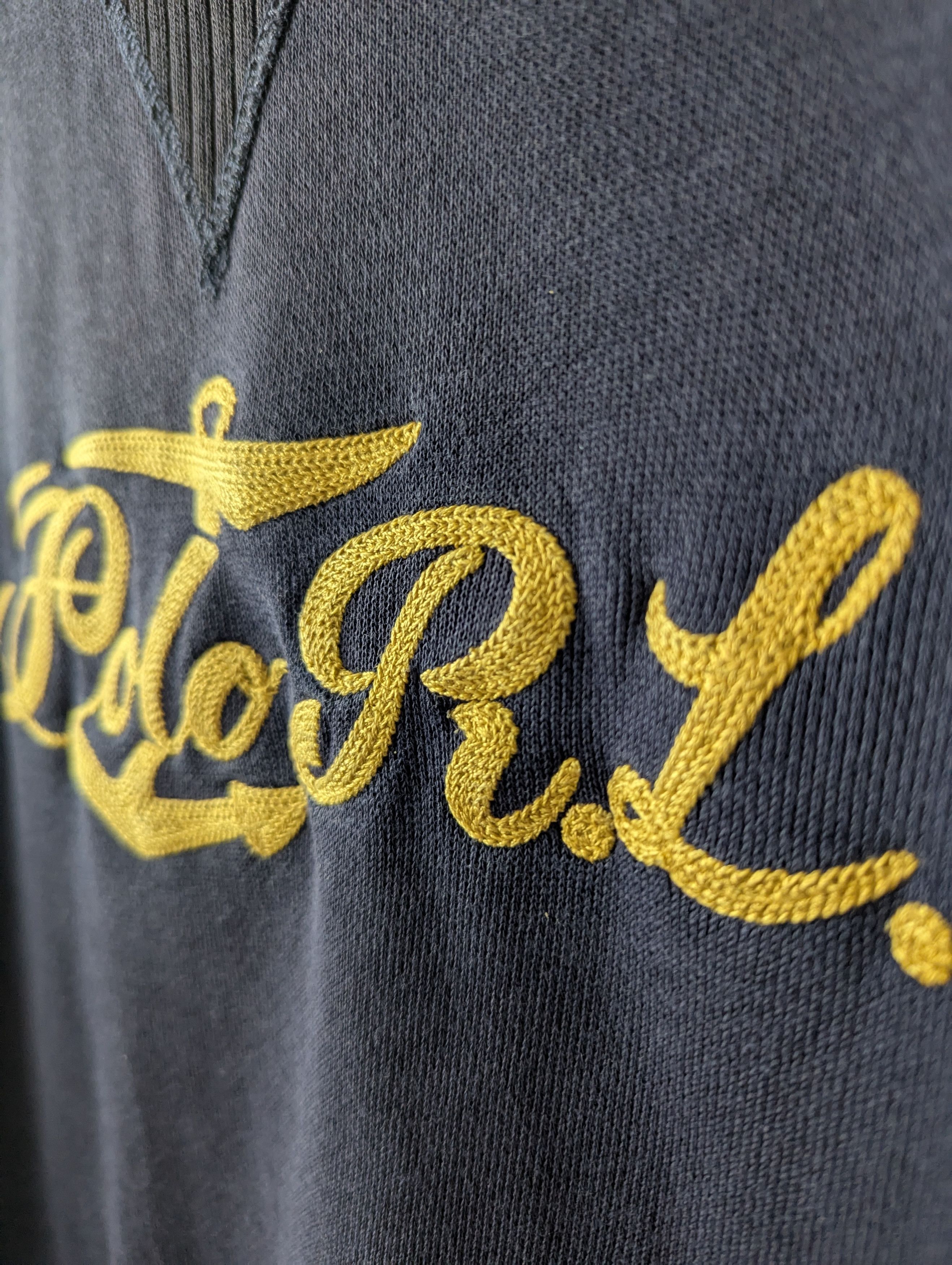Polo Ralph Lauren Vintage Polo Ralph Lauren sweatshirt navy thick cotton Size XS / US 0-2 / IT 36-38 - 4 Thumbnail