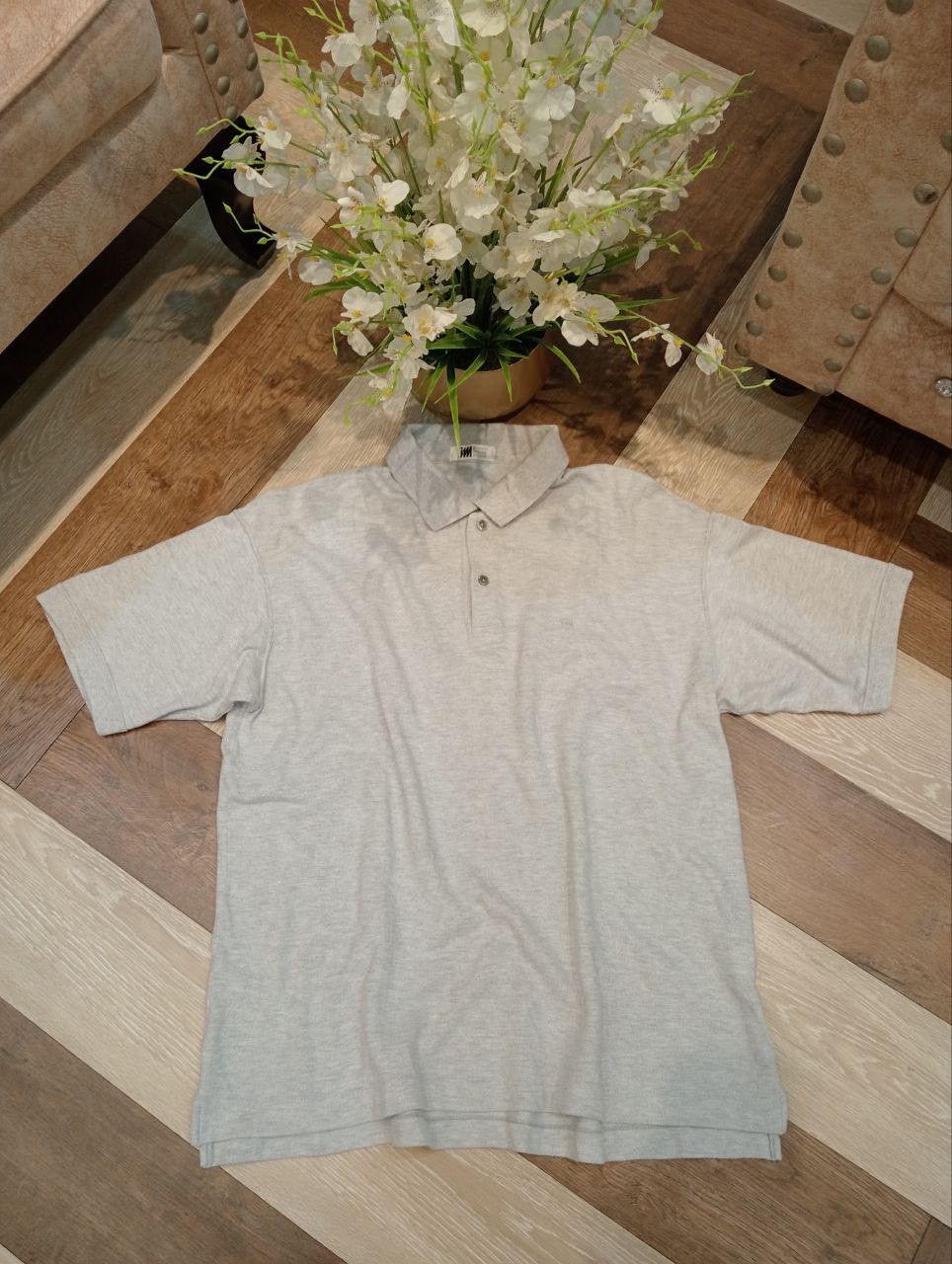 Issey Miyake ISSEY MIYAKE DESIGN STUDIO POLO SHIRT - SIZE L GREY Size US L / EU 52-54 / 3 - 2 Thumbnail