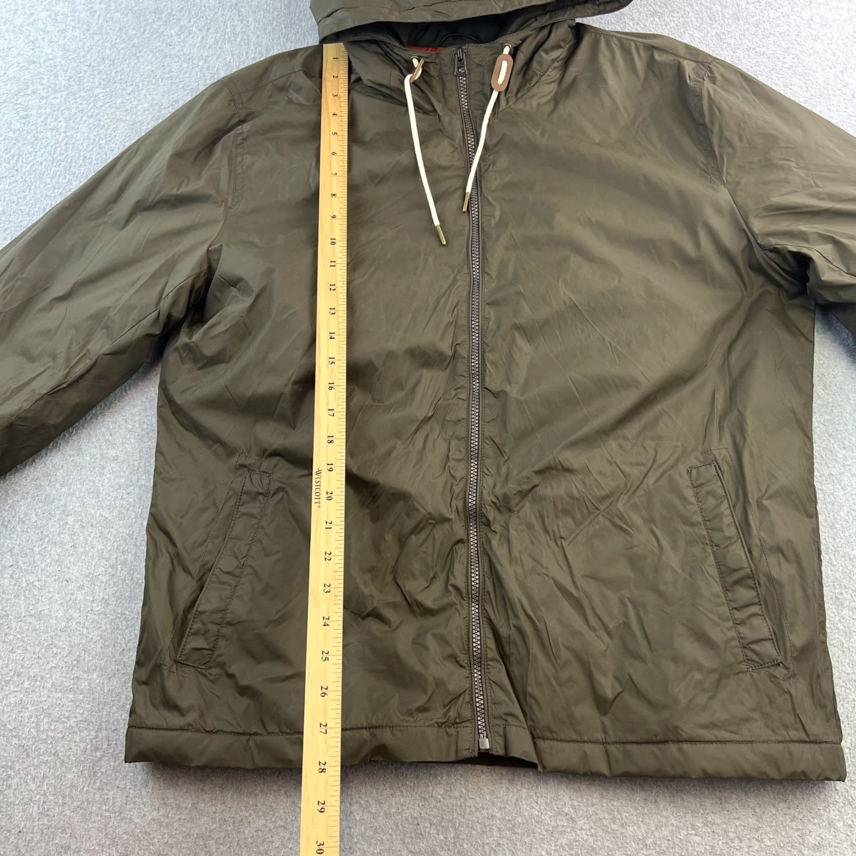 Lucky Brand Lucky Brand Jacket Mens L Green Hooded Full Zip Windbreaker Lightweight Coat Size US L / EU 52-54 / 3 - 3 Thumbnail