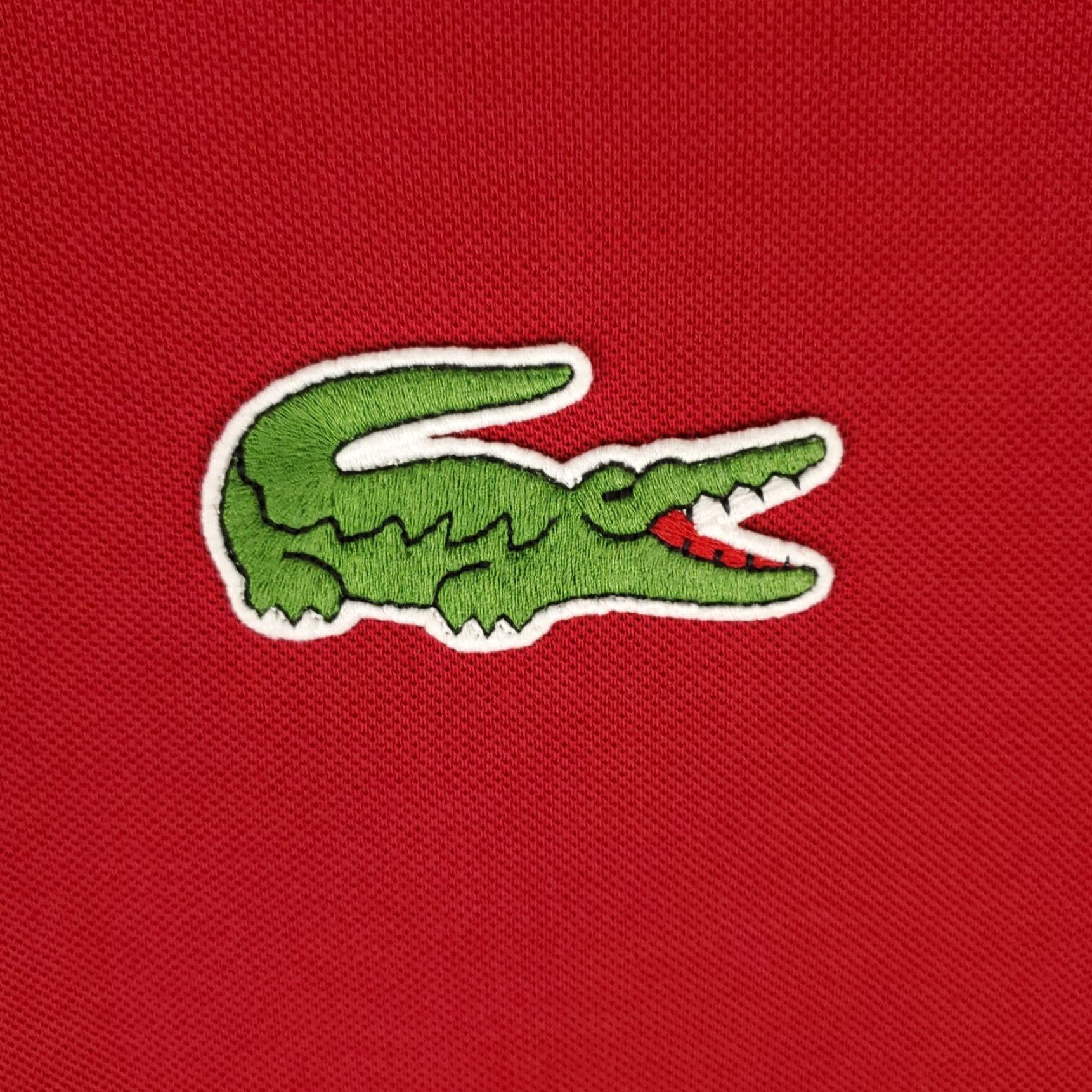 Lacoste Lacoste Polo Shirt Mens Size L Red Big Logo Short Sleeve Adult Regular Fit Polo Shirt Size US L / EU 52-54 / 3 - 3 Thumbnail