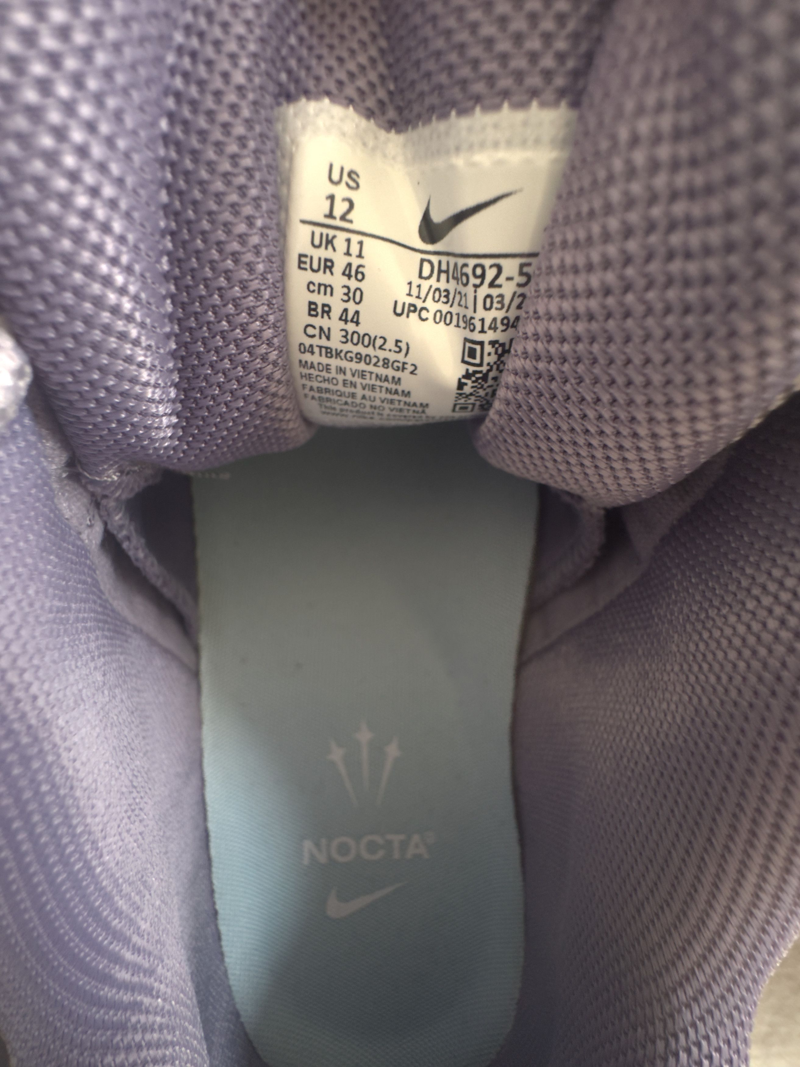 NOCTA × Nike Nike Hot Step Air Terra - Drake NOCTA, Violet Haze Size US 12 / EU 45 - 2 Thumbnail