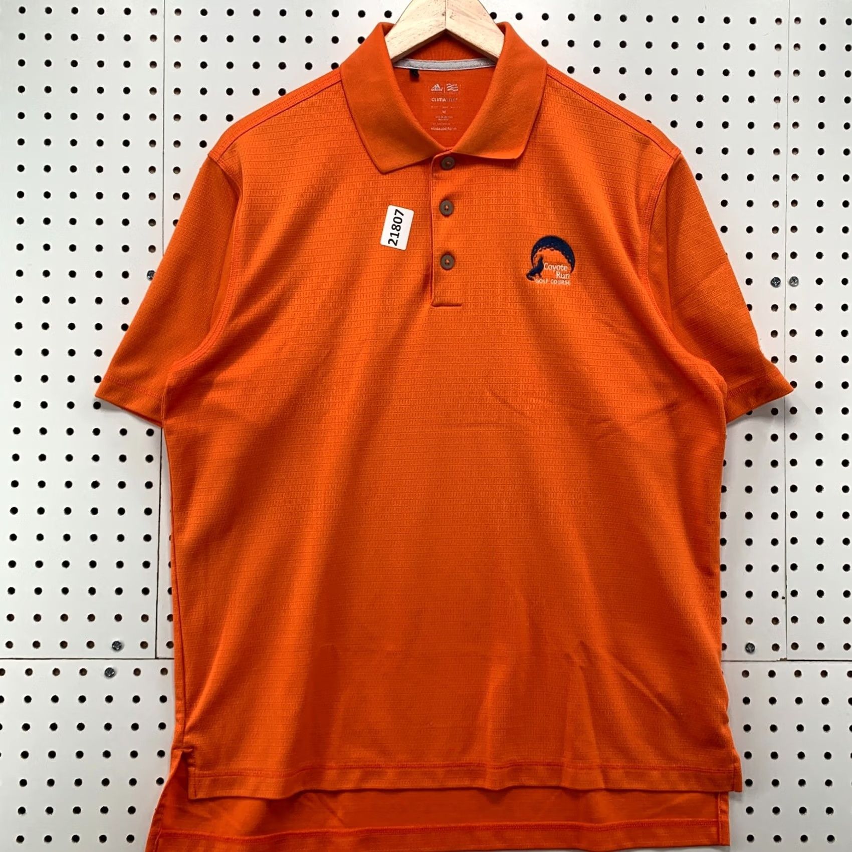 Adidas Adidas Climalite Polo Shirt Orange Mens Medium Golf 22x29 Coyote Run Course Size US M / EU 48-50 / 2 - 2 Thumbnail