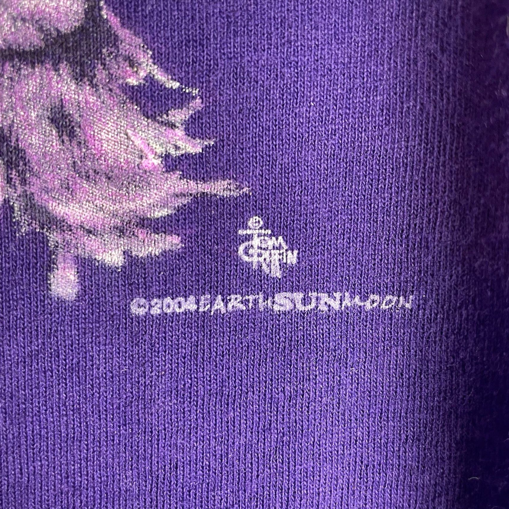 Gildan VINTAGE Gildan Cat T-Shirt Unisex Adults XL Purple Crew Neck Short Sleeve Size ONE SIZE - 4 Thumbnail