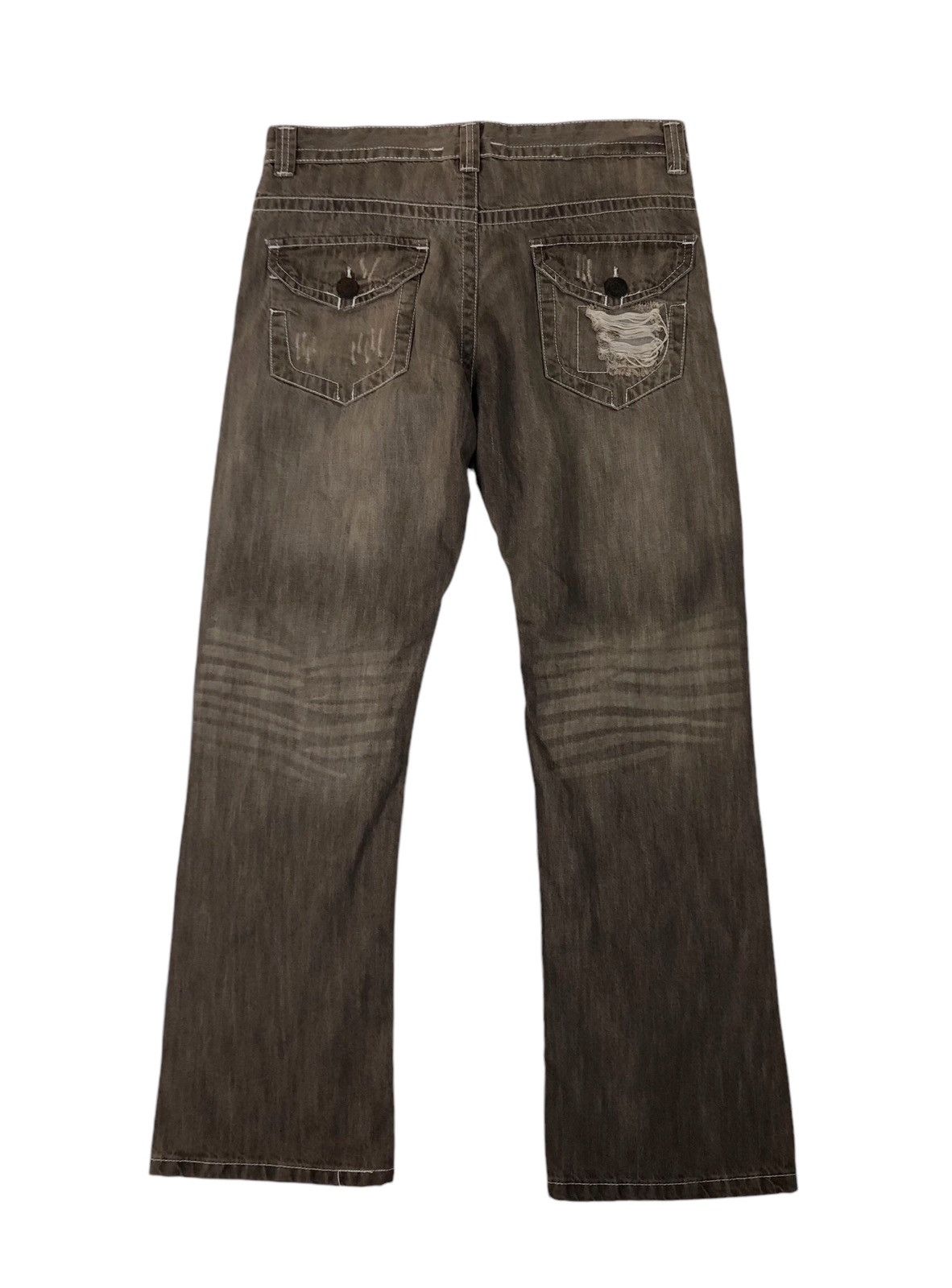 Japanese Brand Japan Brand XFactor Distress Denim Jeans Size US 34 / EU 50 - 2 Thumbnail