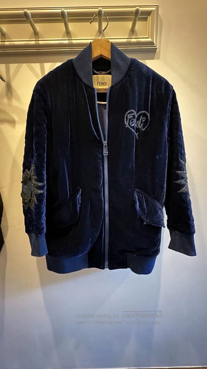 Fendi Fendi Velvet flight cotton jacket Size XXS / US 00 / IT 34 - 3 Thumbnail