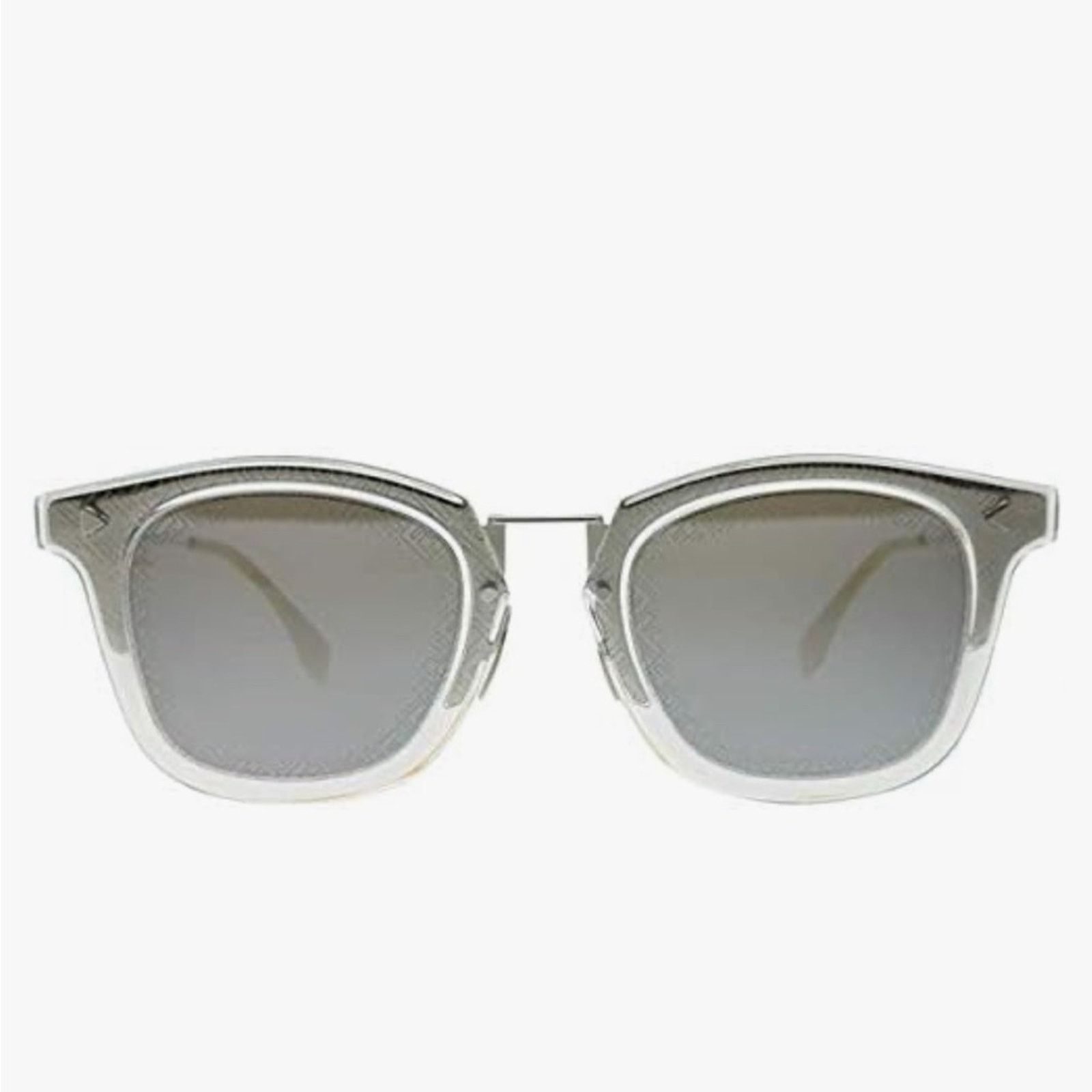 Fendi FENDI Silver Yellow Grey Mirror Lens $595 Sunglasses Case Size ONE SIZE - 16 Thumbnail