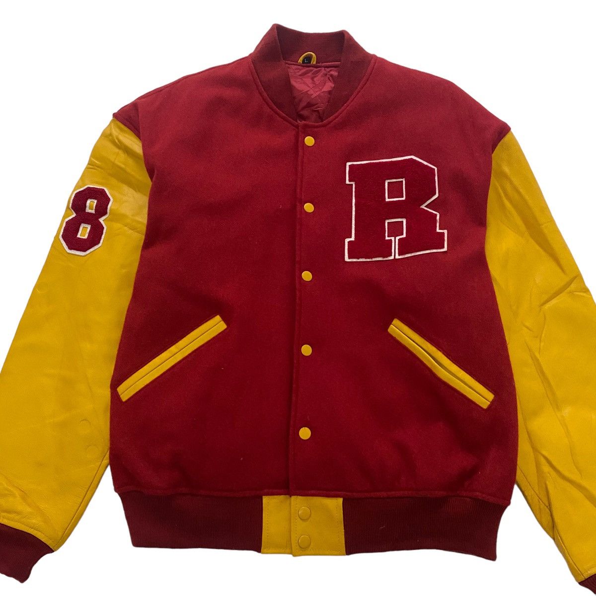 Japanese Brand × Vintage ✨Vintage Ryoko Hirosup Original wool varsity jacket Size US L / EU 52-54 / 3 - 5 Thumbnail