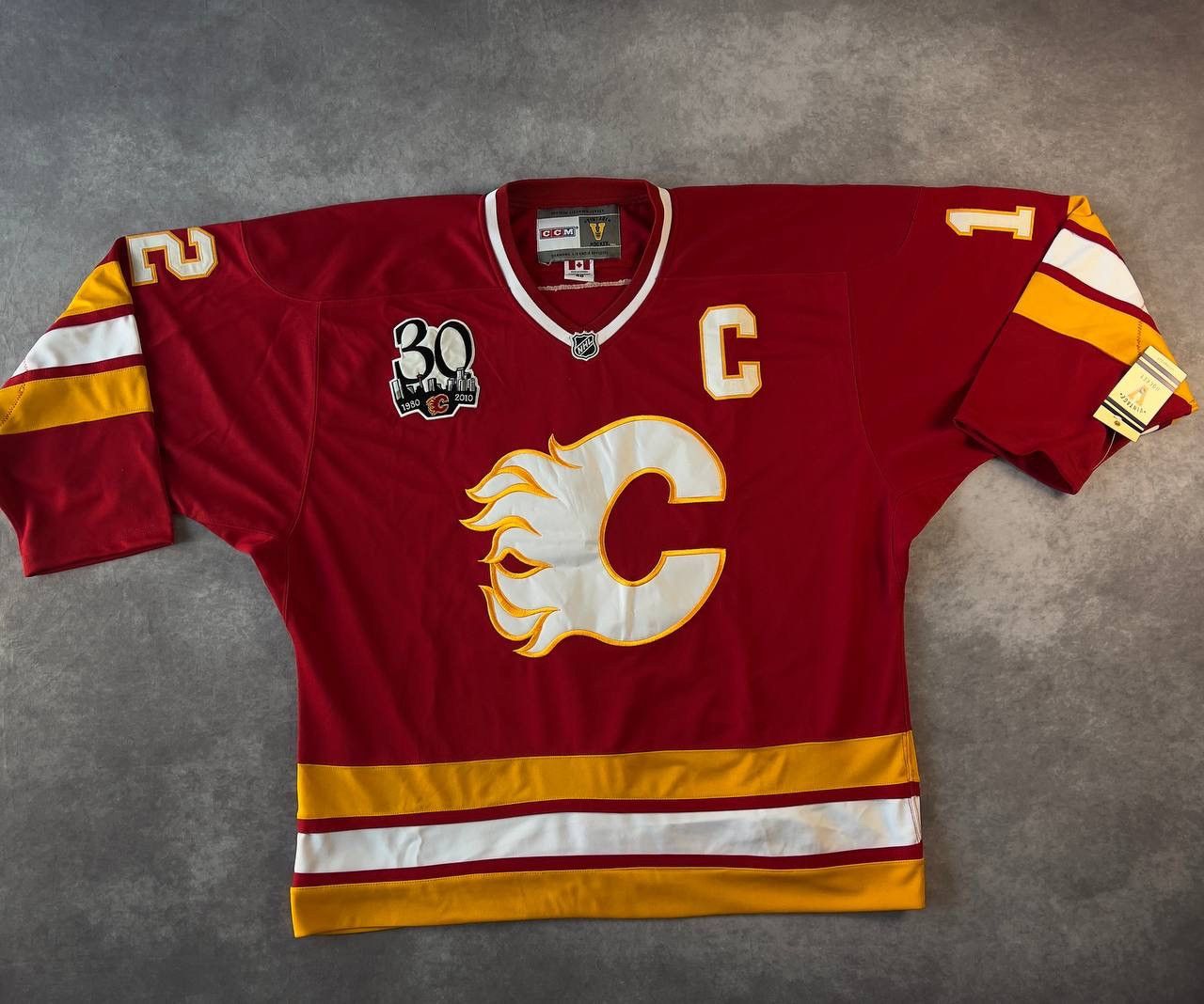 Ccm CCM Calgary Flames Vintage Jersey #12 Iginla Anniversary 48 Size US M / EU 48-50 / 2 - 1 Thumbnail