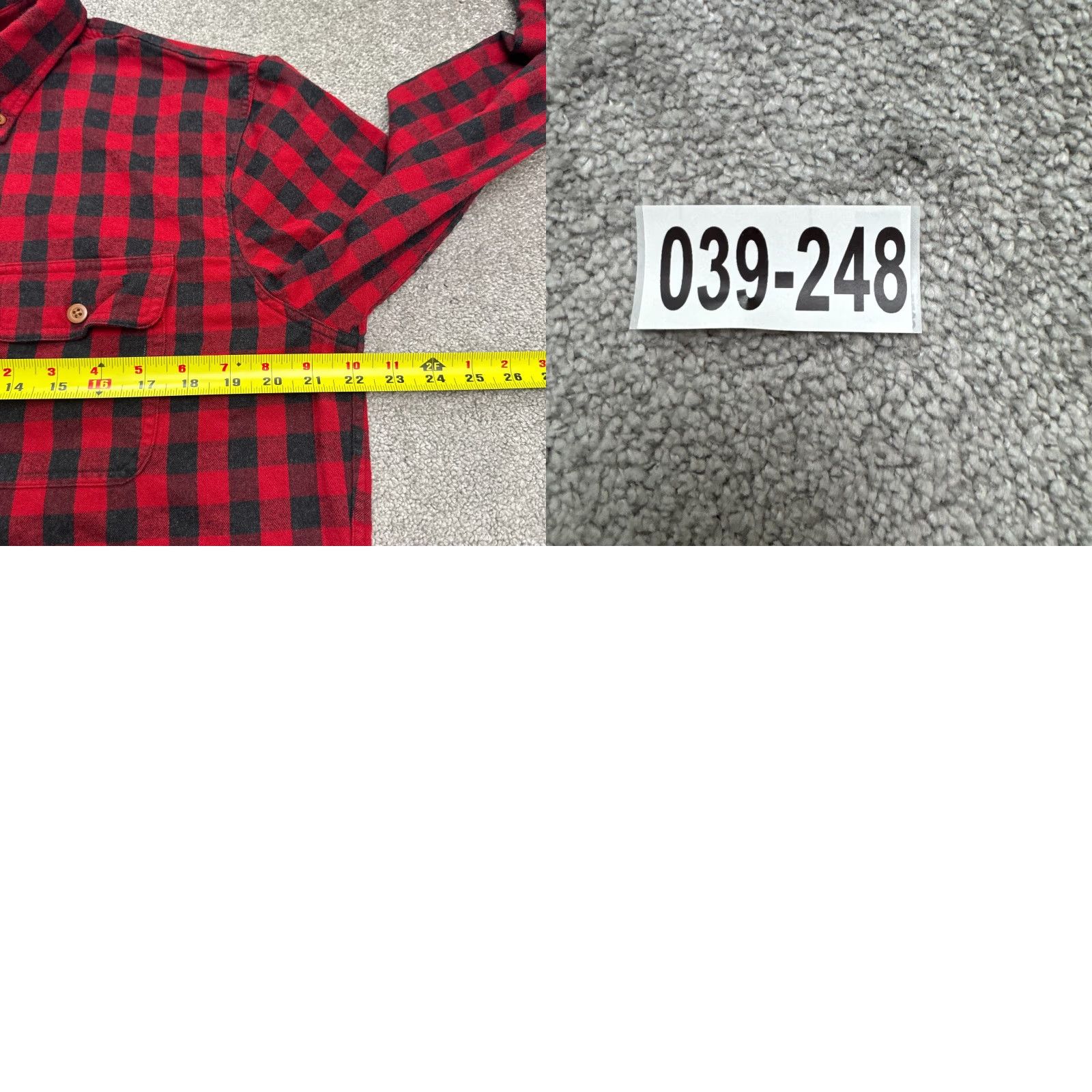 Abercrombie & Fitch Abercrombie & Fitch Buffalo Flannel Shirt Men Red Black Plaid Cotton Long Sleeve L Size Button-Up Shirt Size US L / EU 52-54 / 3 - 9 Thumbnail