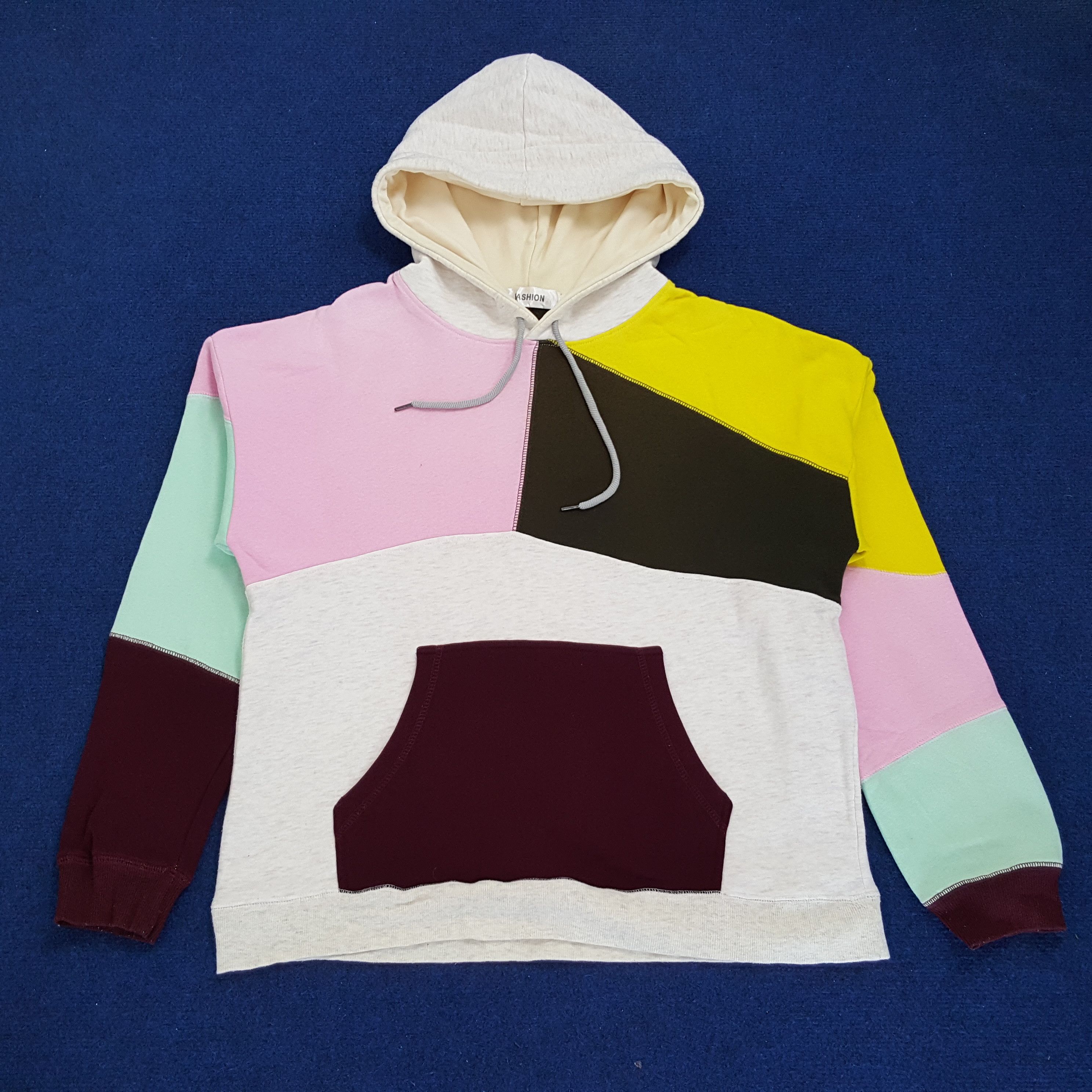 Vintage Vintage Streetwear Colour Block Hoodies Size US M / EU 48-50 / 2 - 1 Thumbnail