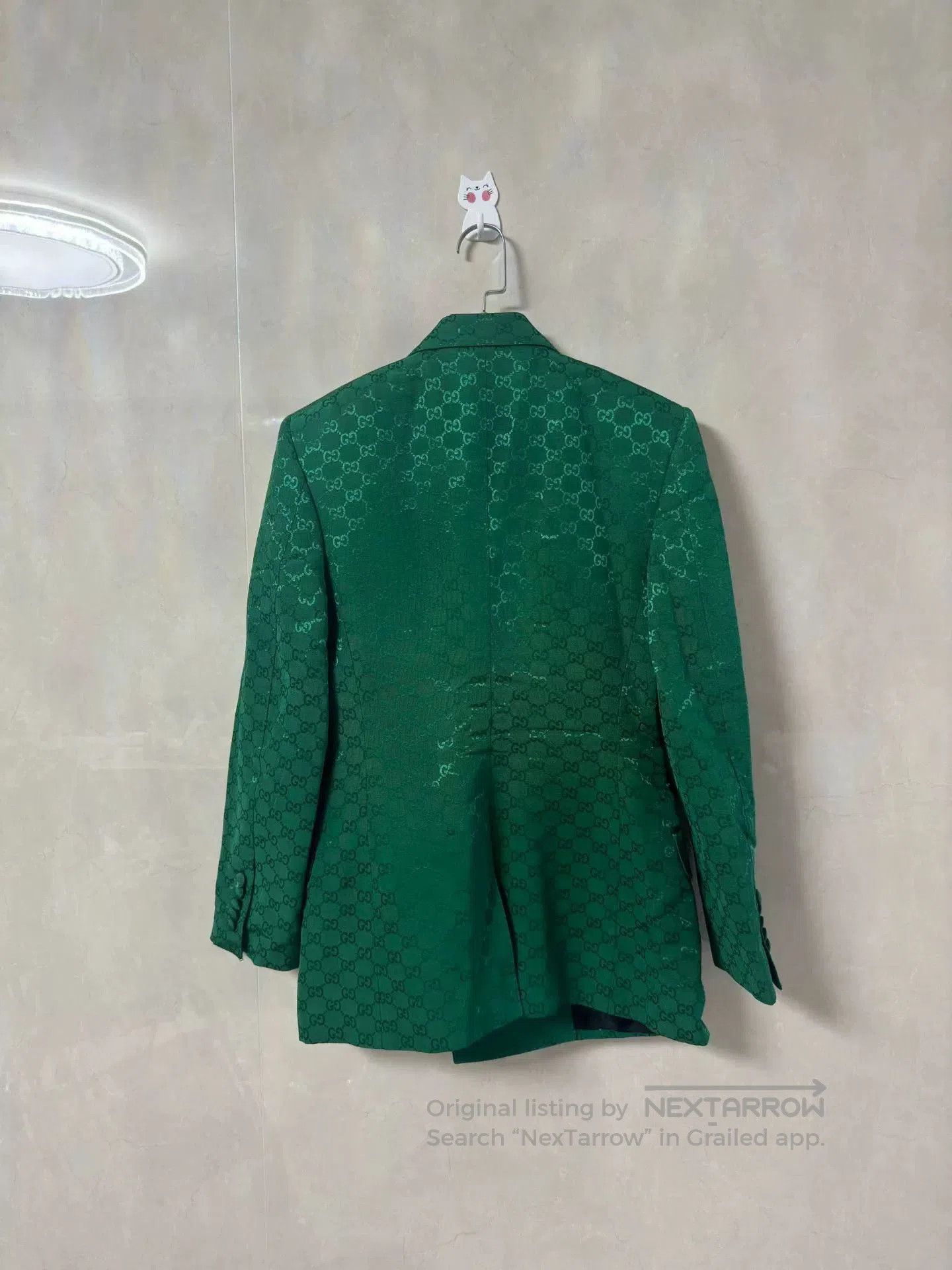 Gucci Gucci Green Monogram Blazer. Size S / US 4 / IT 40 - 2 Thumbnail