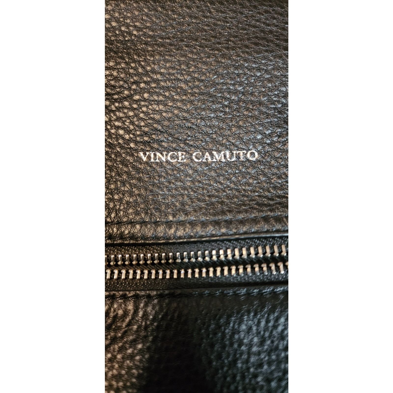 Vince Camuto Vince Camuto Black Soft Leather Purse Bag Zippers Preowned Y Size ONE SIZE - 6 Thumbnail